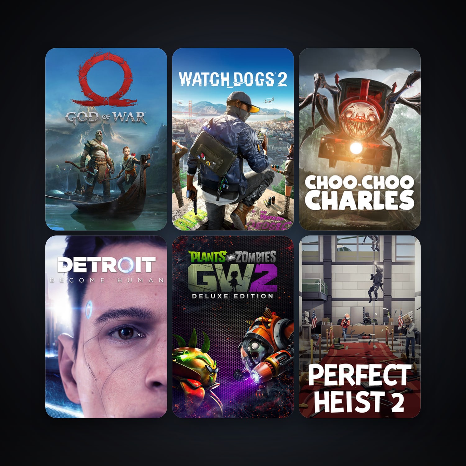 Watch_Dogs 2 + Detroit: Become Human, 30 games, clean — HabibiAccounts