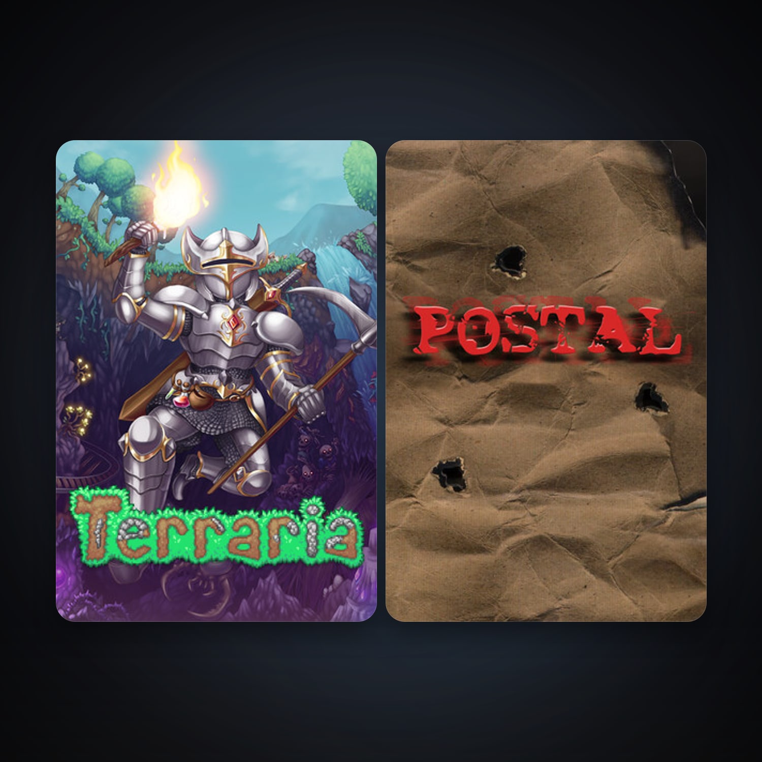 Terraria + POSTAL, 3 games, clean — HabibiAccounts