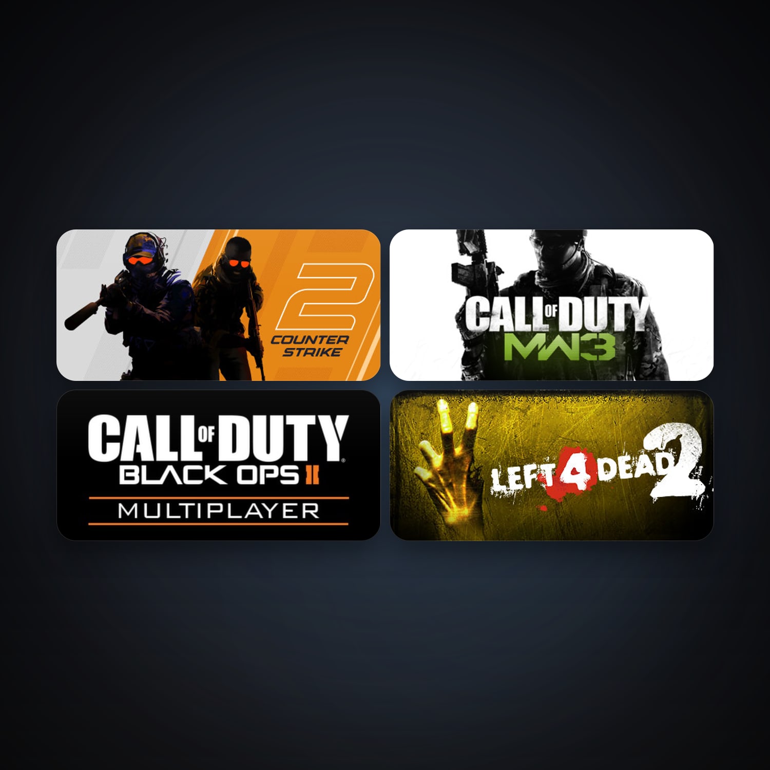 Left 4 Dead 2 + CS2 Prime, 8 games, clean — HabibiAccounts