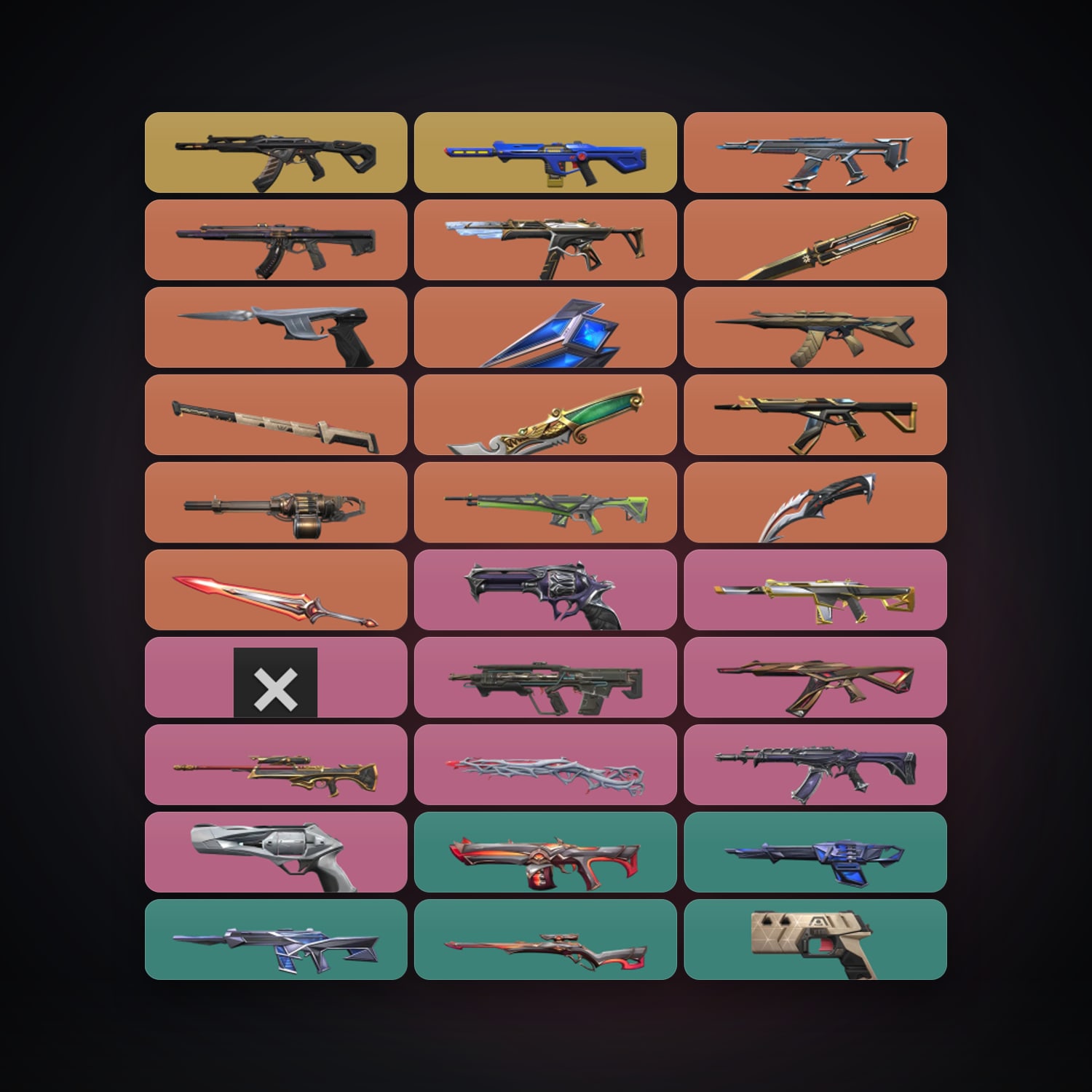 EU Silver 2 locker — 6 knives, 73 skins, lvl 116 — HabibiAccounts