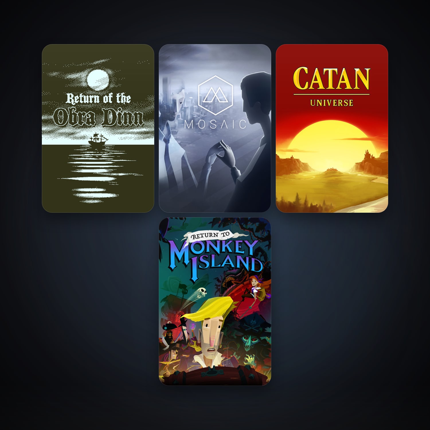 Mosaic + Catan Universe, 6 games, clean — HabibiAccounts