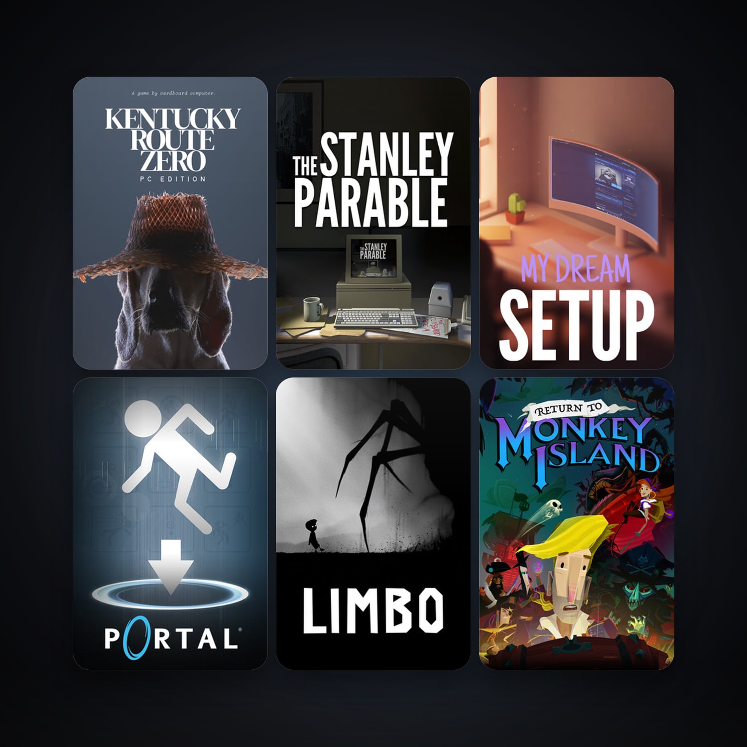 Portal + LIMBO, 9 games, clean — HabibiAccounts