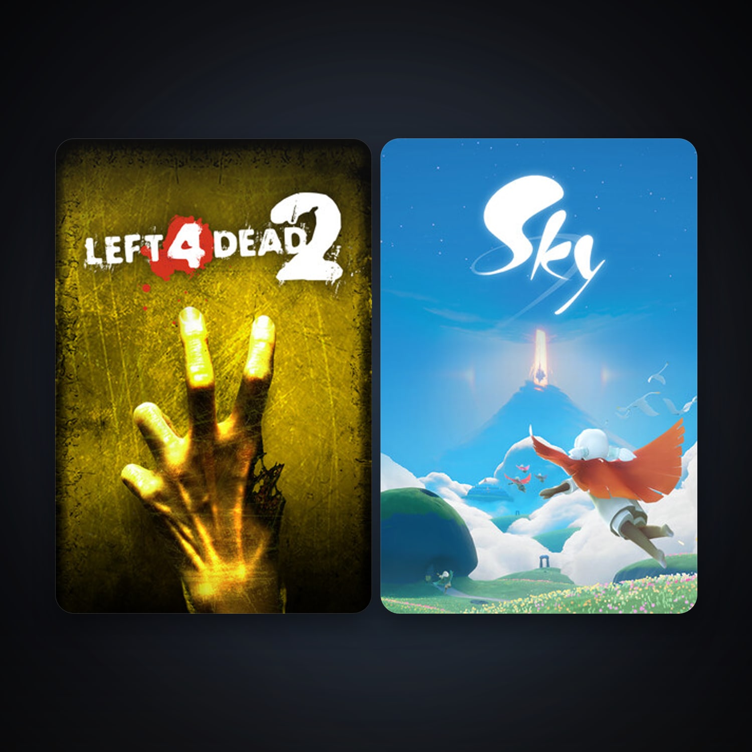 Left 4 Dead 2 + Sky: Children of the Light, 2 games, clean — HabibiAccounts