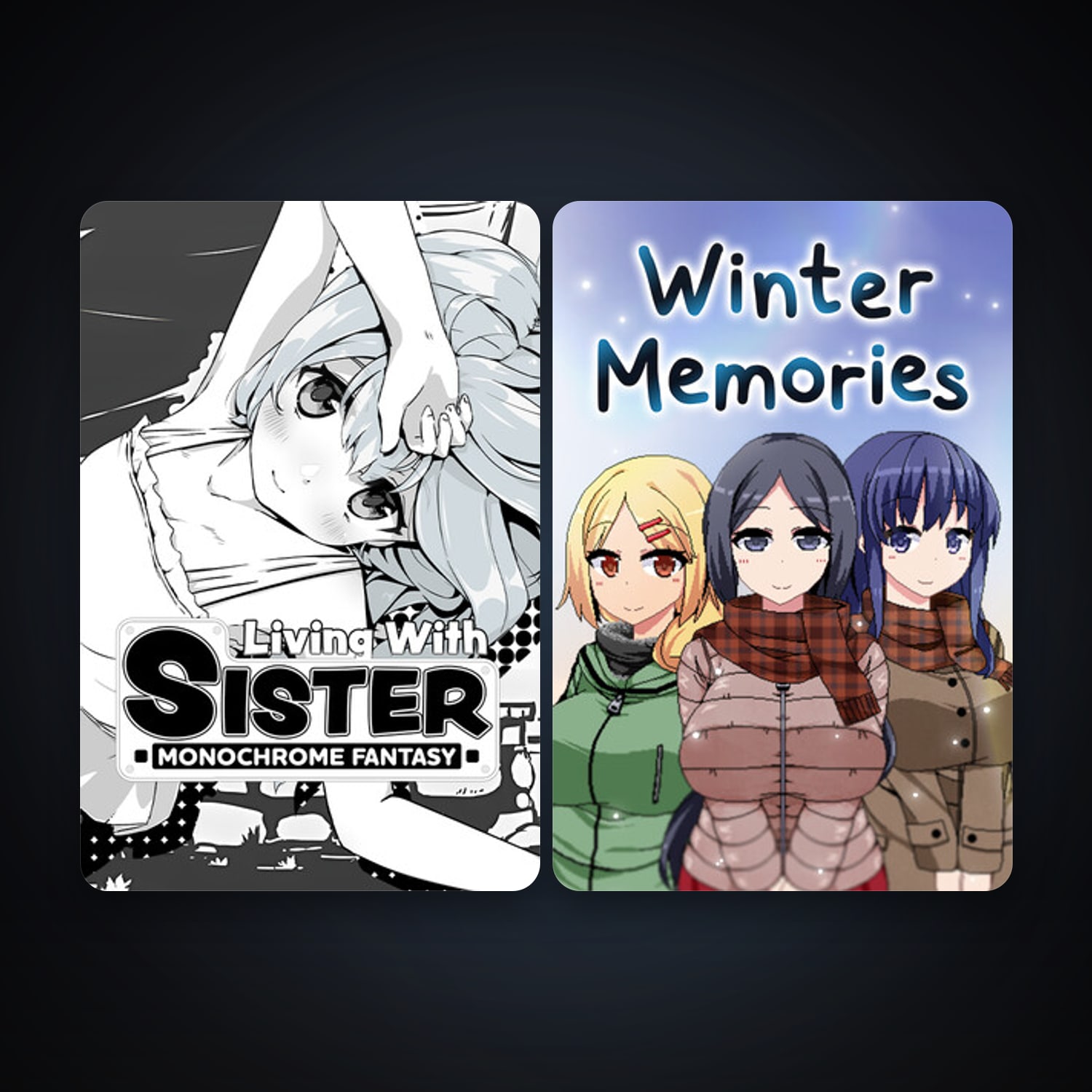 Living With Sister: Monochrome Fantasy + Winter Memories, 3 games, clean — HabibiAccounts