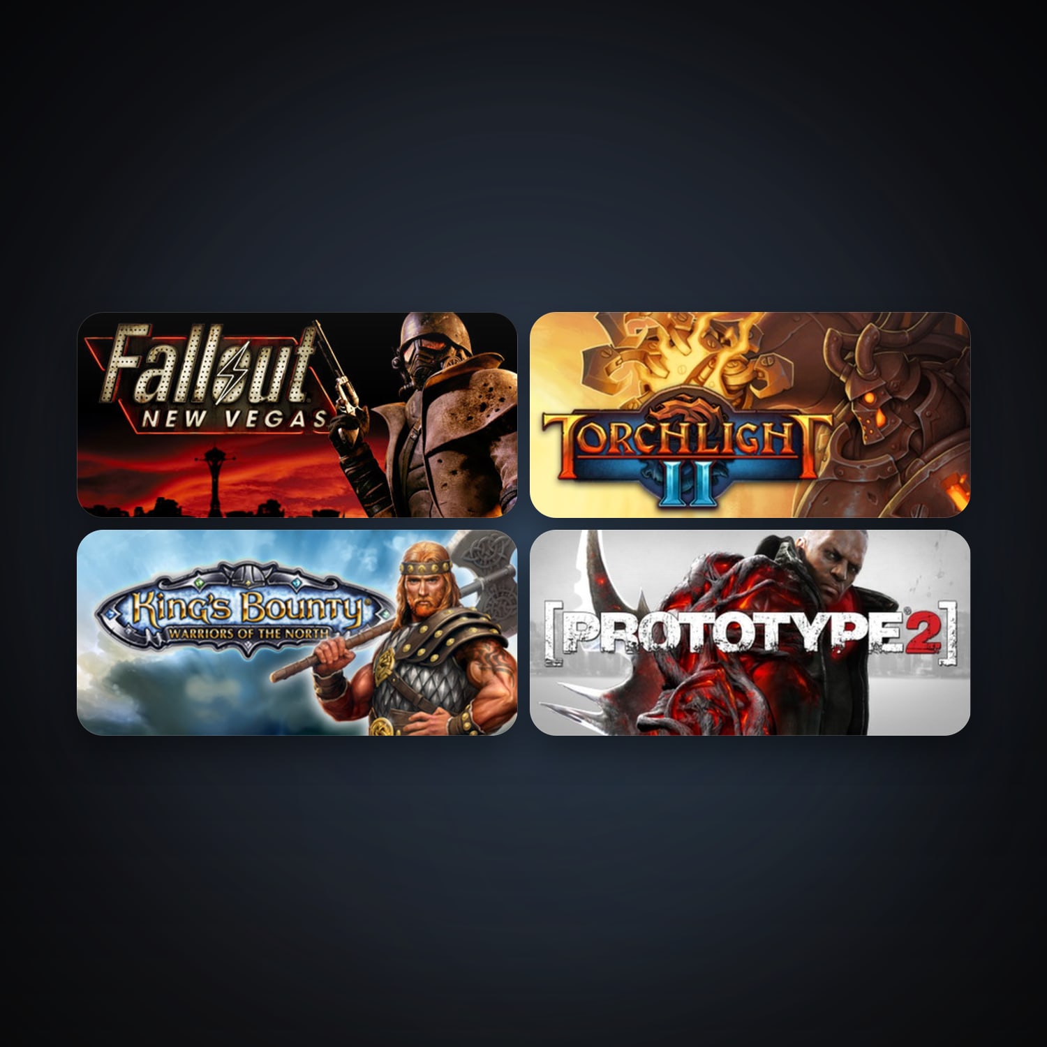 Fallout: New Vegas + Prototype 2, 4 games, clean — HabibiAccounts