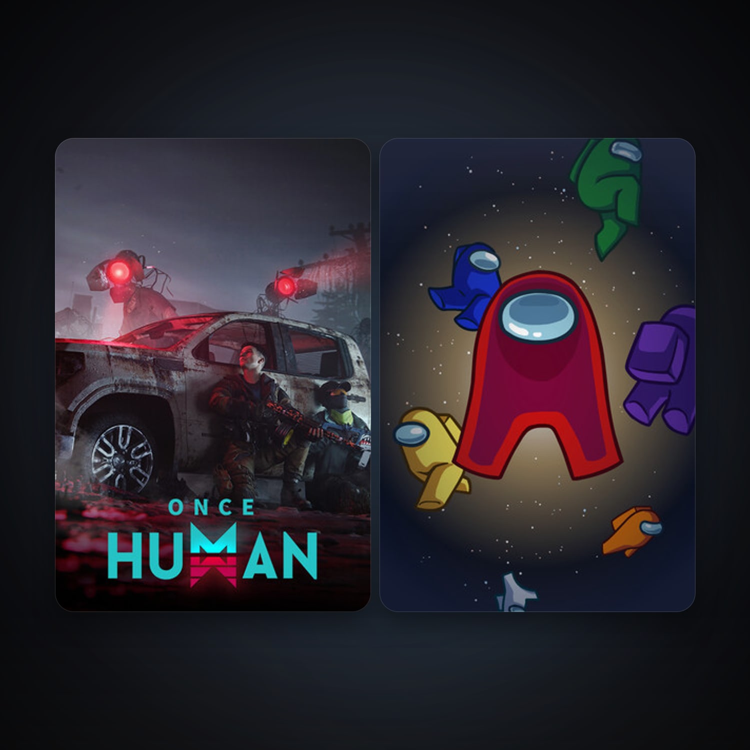 Among Us + Once Human, 2 games, clean — HabibiAccounts