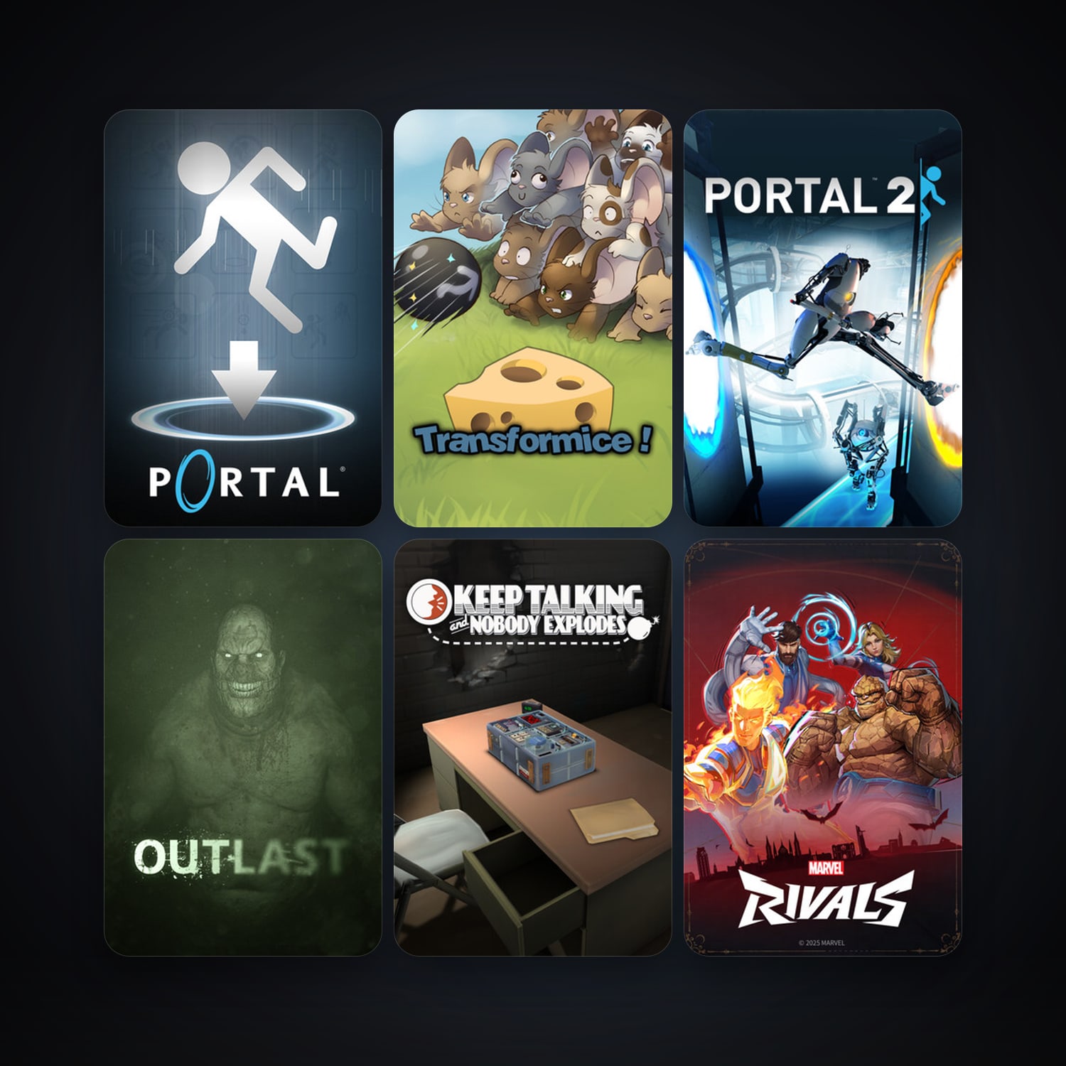 Portal + Portal 2, 15 games, clean — HabibiAccounts