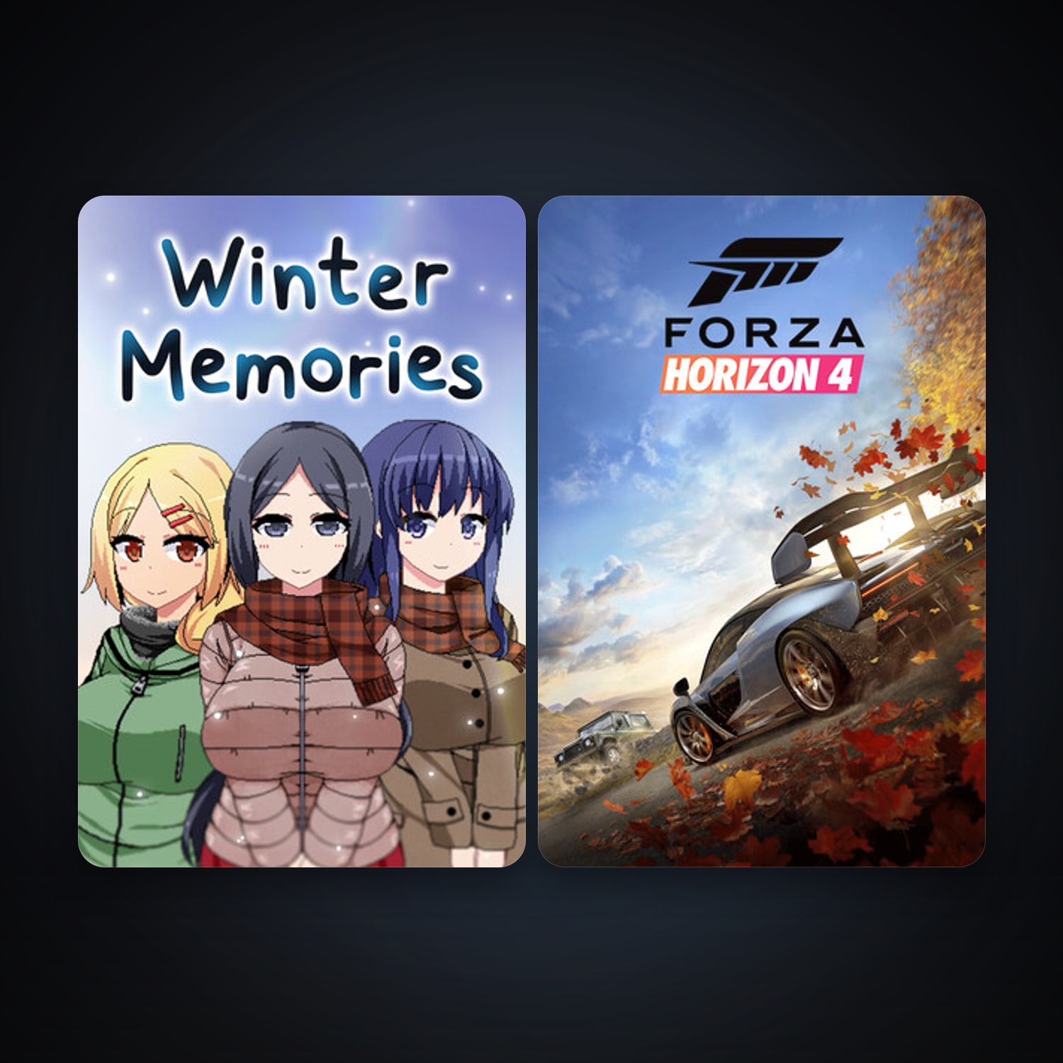 Forza Horizon 4 + Winter Memories, 5 games, clean — HabibiAccounts