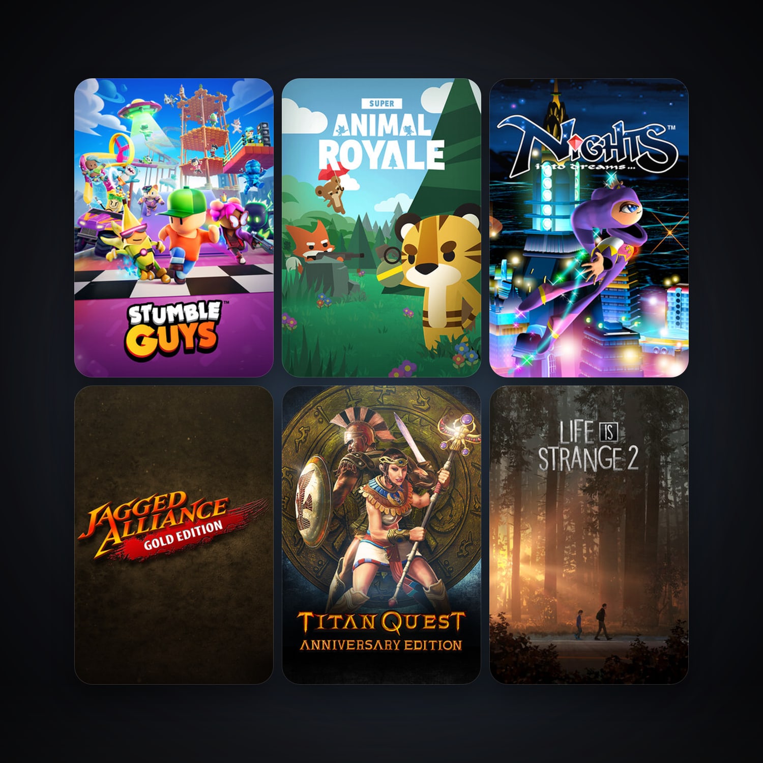 NiGHTS Into Dreams + Jagged Alliance 1: Gold Edition, 14 games, clean — HabibiAccounts