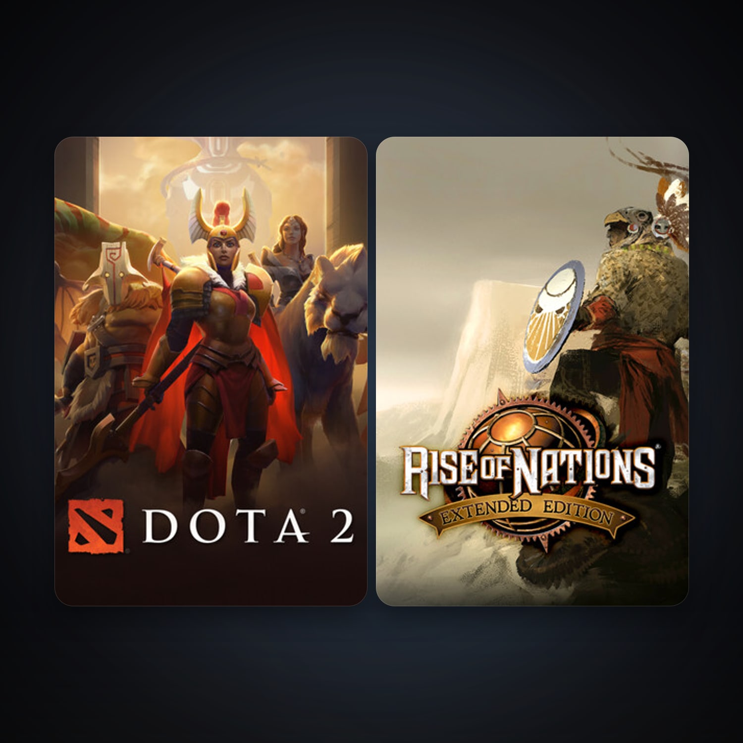 Dota 2 + Rise of Nations: Extended Edition, 2 games, clean — HabibiAccounts