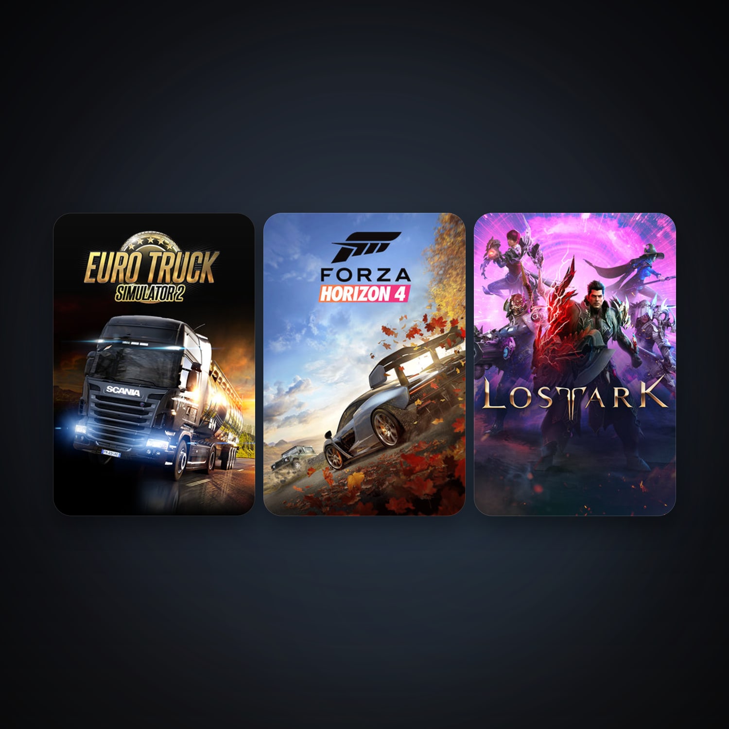 Euro Truck Simulator 2 + Forza Horizon 4, 5 games, clean — HabibiAccounts