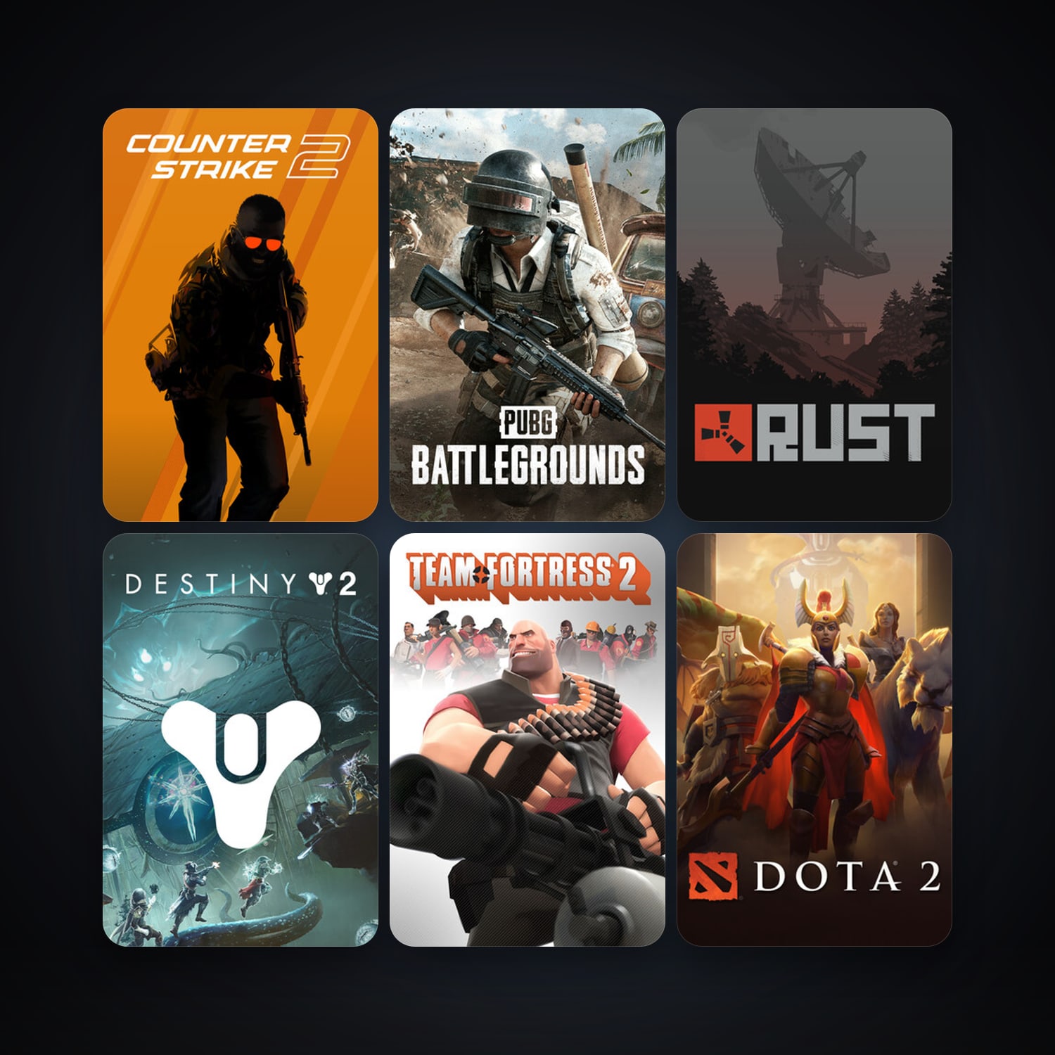 Team Fortress 2 + Dota 2, 79 games, Steam 22, clean — HabibiAccounts