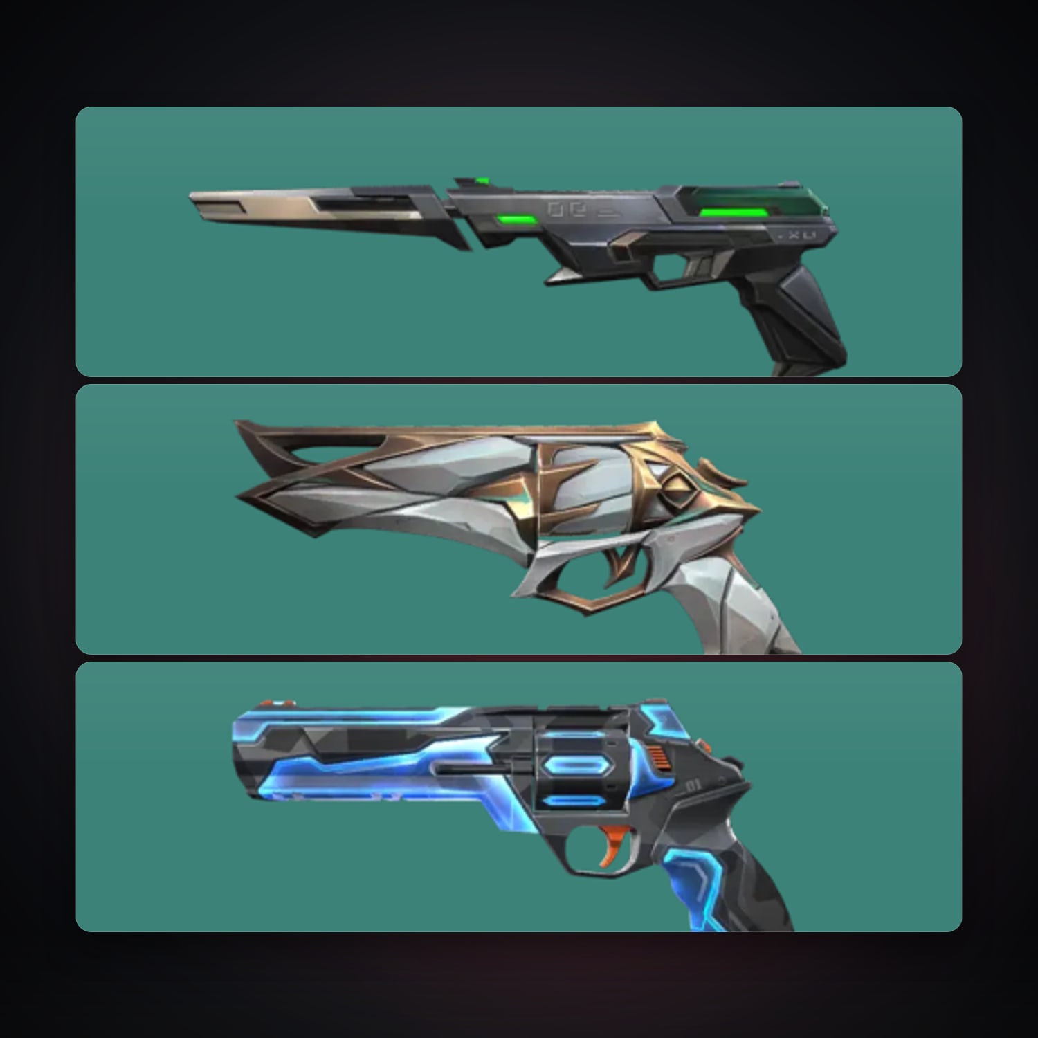 EU Silver 2 locker — 3 skins, lvl 104 — HabibiAccounts