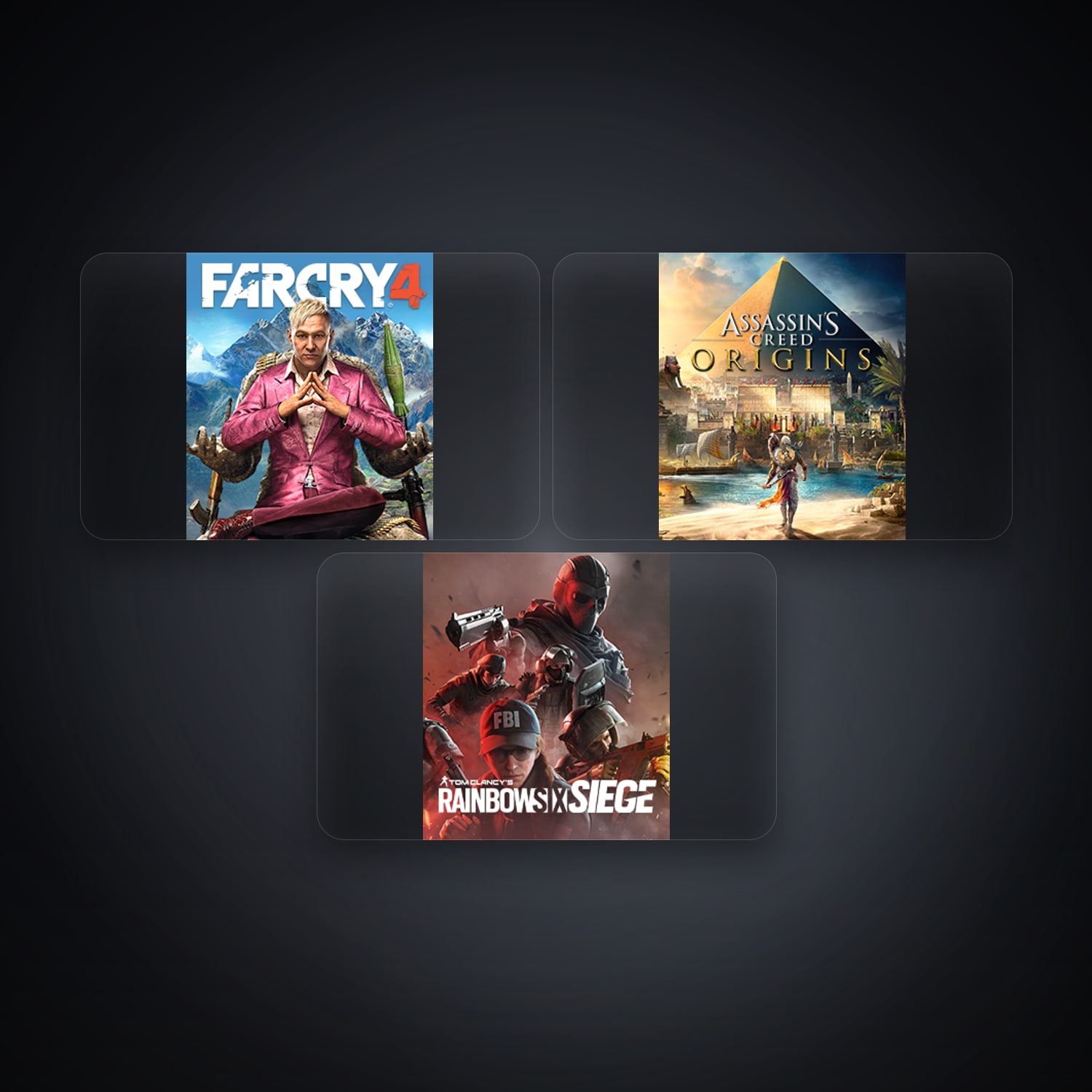 Ubisoft Far Cry 4 + Assassin's Creed Origins — BR — 3 games — HabibiAccounts