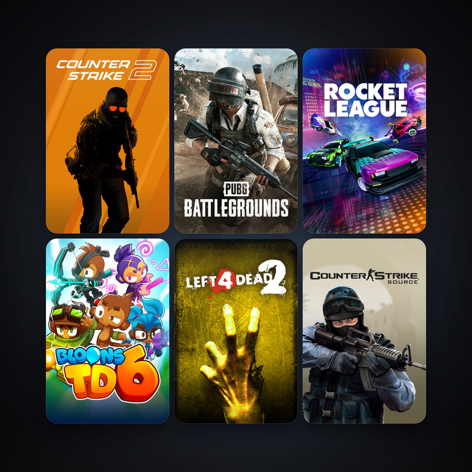 Counter-Strike: Source + Left 4 Dead 2, 50 games, Steam 19, clean — HabibiAccounts