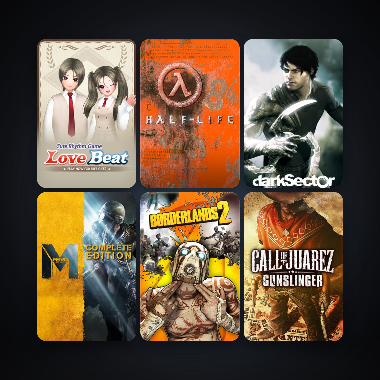 Half-Life + Dark Sector, 56 games, clean — HabibiAccounts