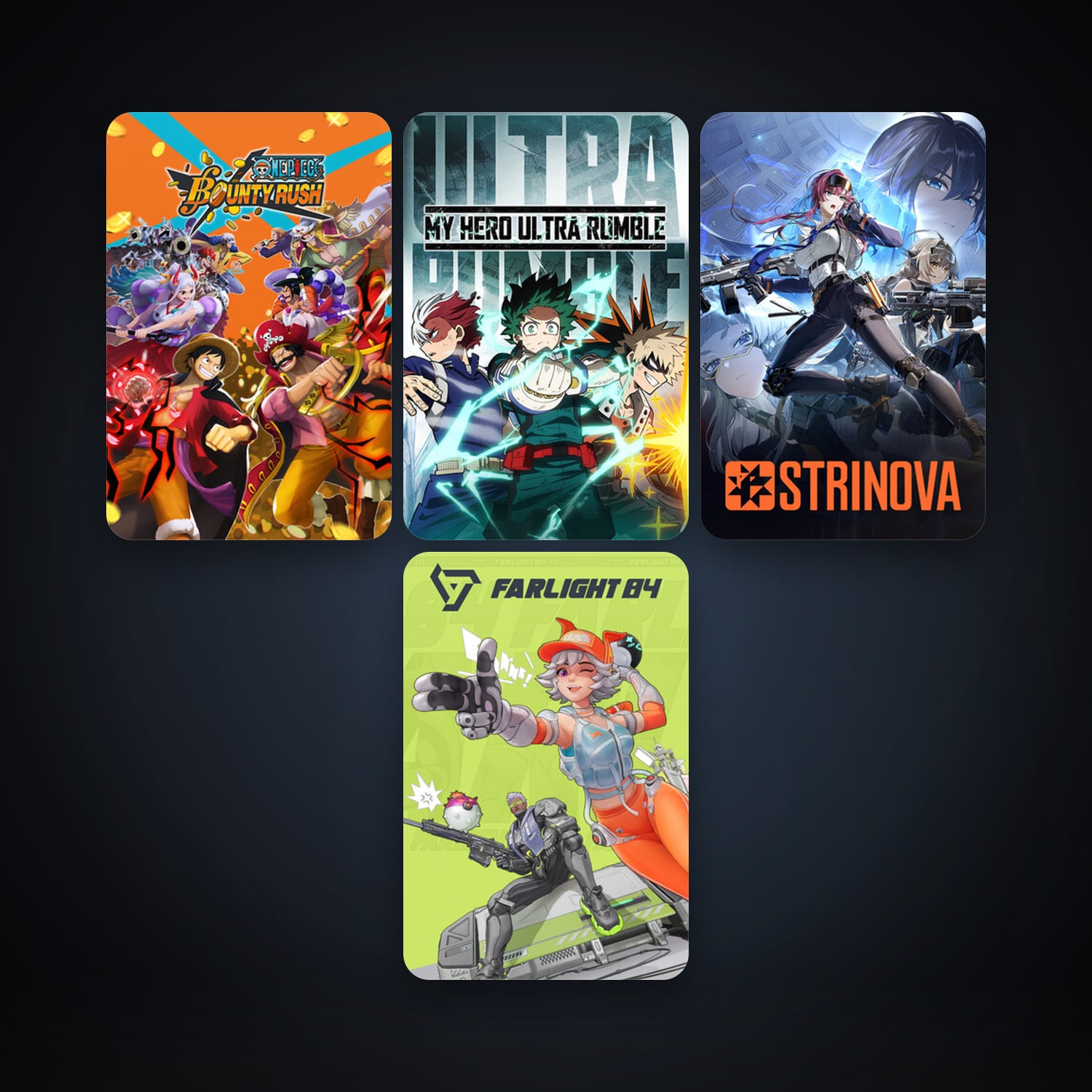 Strinova + MY HERO ULTRA RUMBLE, 4 games, clean — HabibiAccounts
