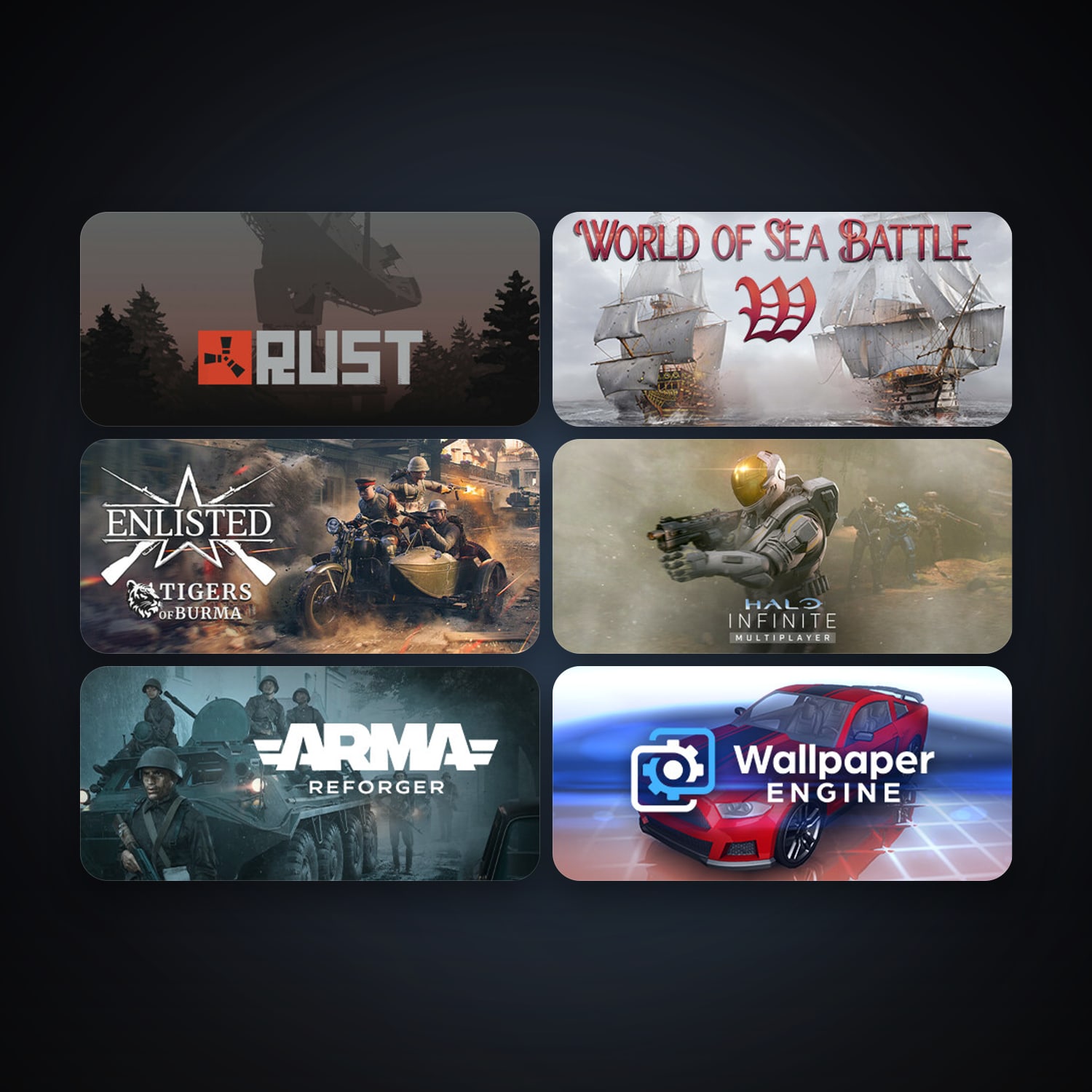 Rust & World of Sea Battle | 18 Games | Clean — HabibiAccounts