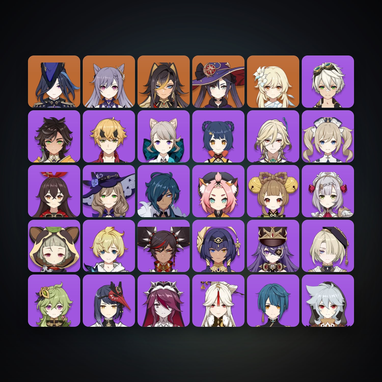 Genshin Impact | AR 52 | 30 Chars | 4× 5★ — Genshin / miHoYo Account — HabibiAccounts
