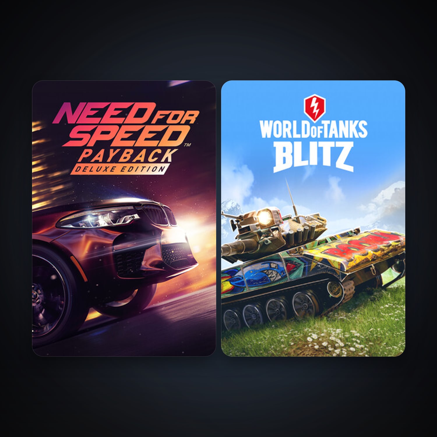 Steam account: World of Tanks Blitz + Need for Speed Payback, 2 games, clean — HabibiAccounts