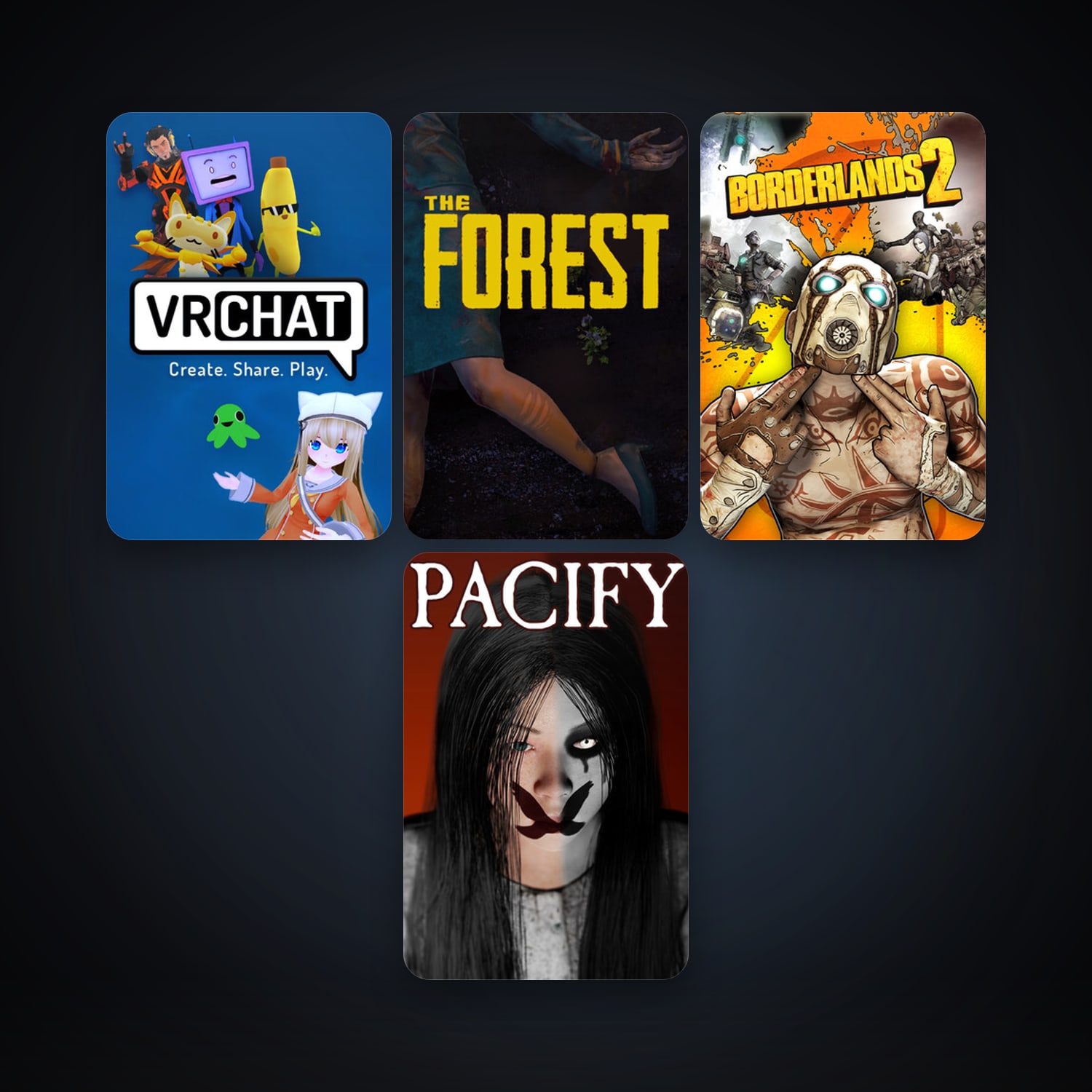 Steam account: Borderlands 2 + The Forest, 4 games, clean — level 5 — HabibiAccounts