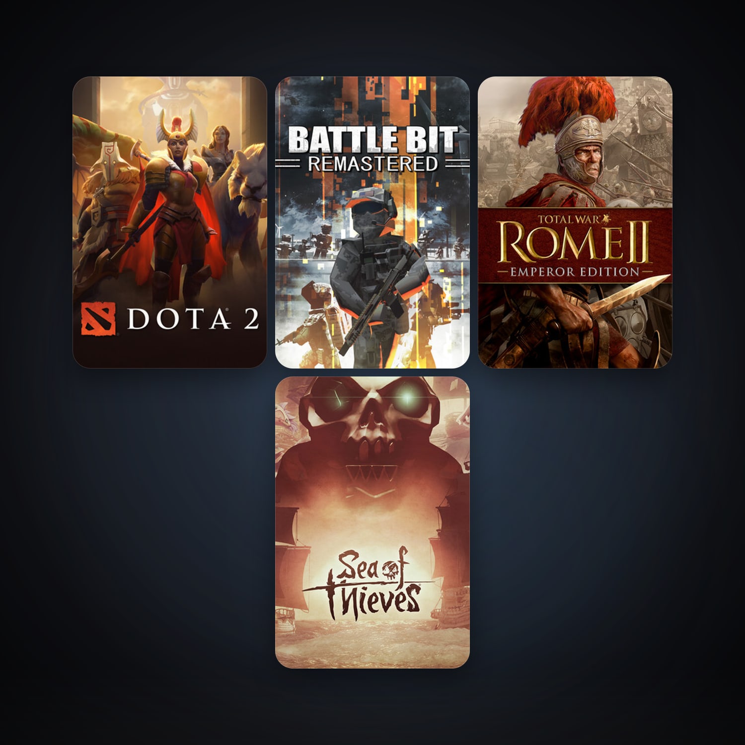 Dota 2 + Total War: ROME II - Emperor Edition, 7 games, clean — HabibiAccounts