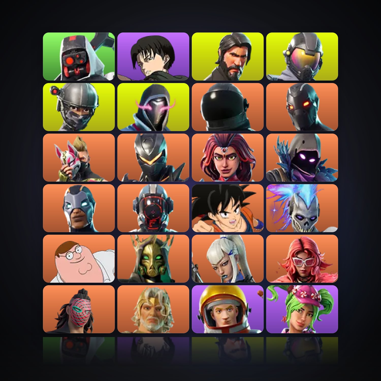 Fortnite | 88 Skins | 100 V-Bucks | Level 1080 | 166 Wins — HabibiAccounts