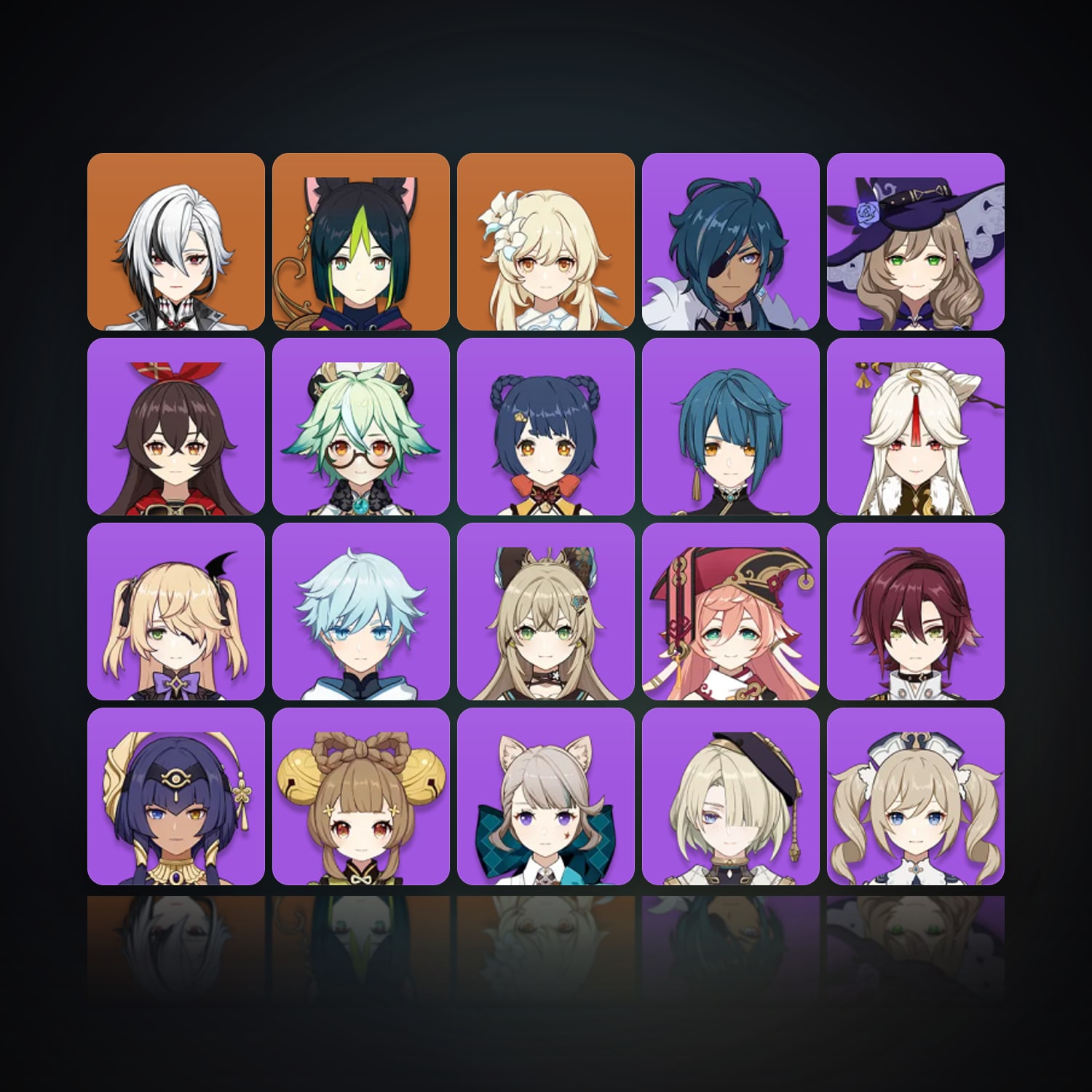 جينشن إمباكت | AR 50 | 20 شخصية | 2× 5★ — HabibiAccounts