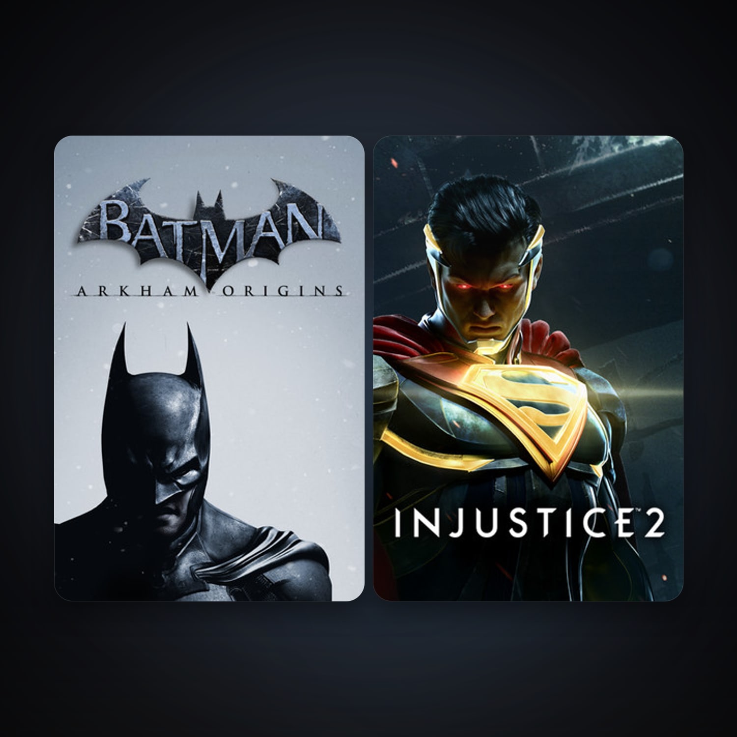Batman: Arkham Origins + Injustice 2, 4 games, clean — HabibiAccounts