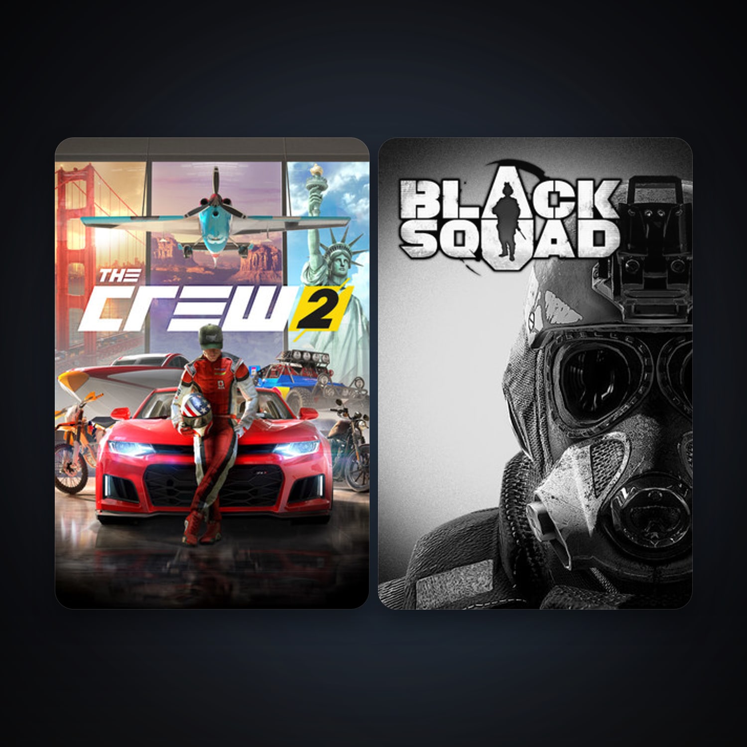 Black Squad + The Crew 2, 2 games, clean — HabibiAccounts