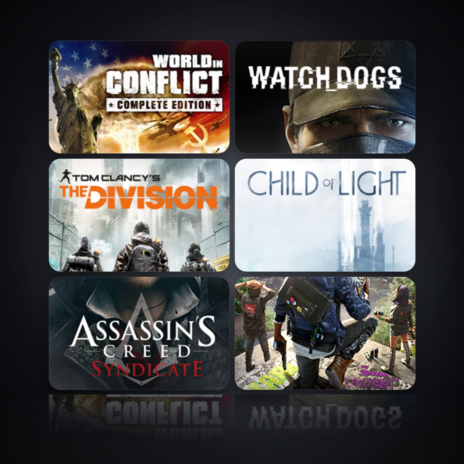 World In Conflict & Watch_Dogs | 7 Games — HabibiAccounts
