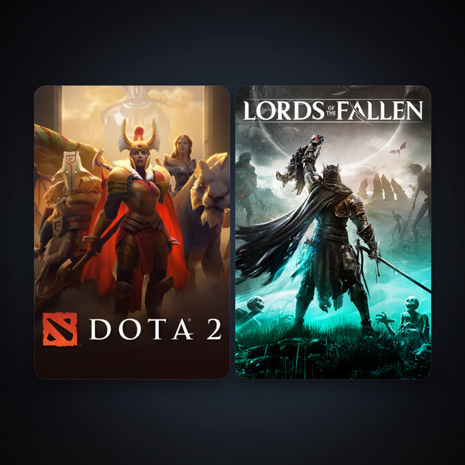 Dota 2 + Lords of the Fallen, 2 games, clean — HabibiAccounts