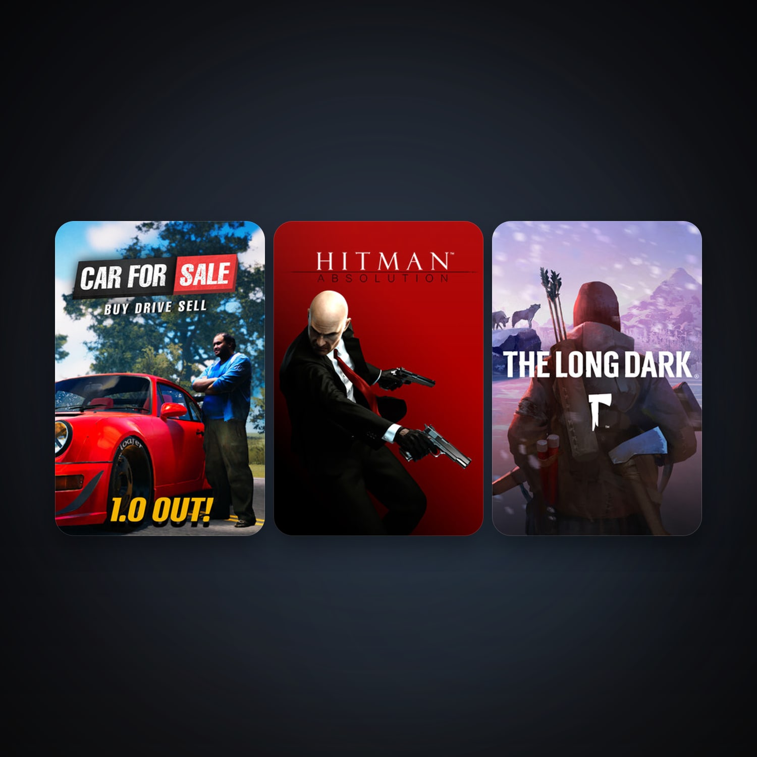 Hitman: Absolution + The Long Dark, 10 games, clean — HabibiAccounts