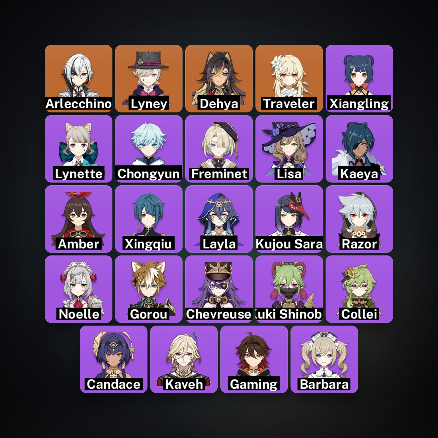 جينشن إمباكت | AR 50 | 24 شخصية | 3× 5★ — HabibiAccounts