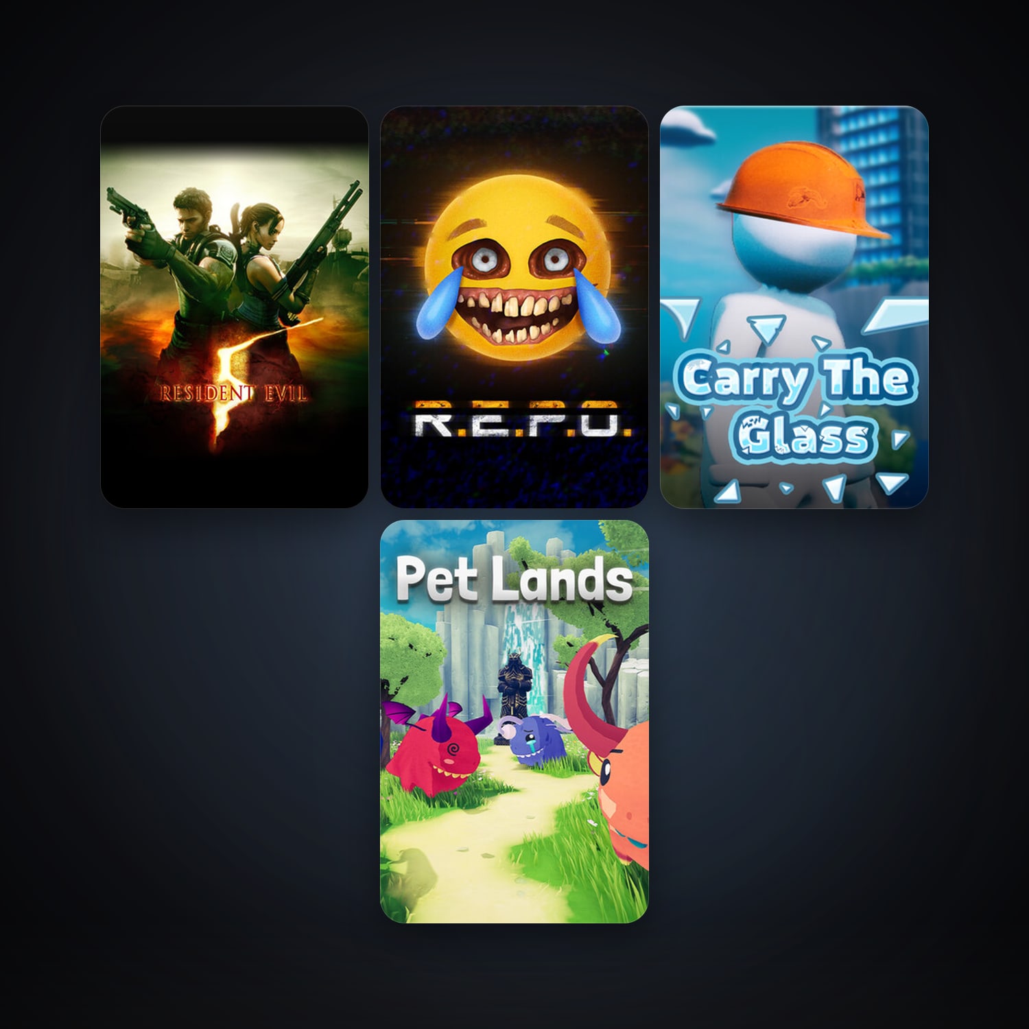 Resident Evil 5 + Pet Lands, 5 games, clean — HabibiAccounts