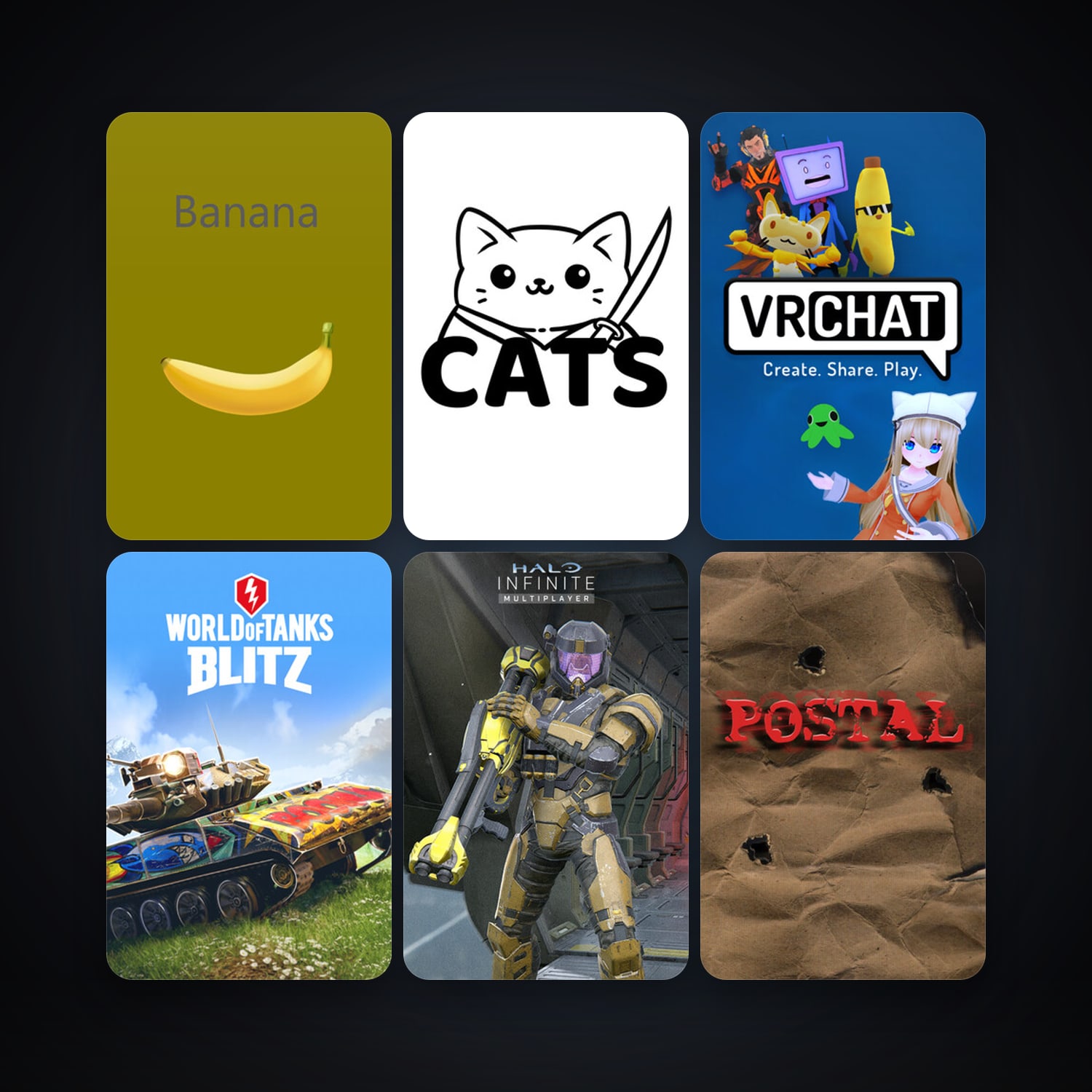 POSTAL + VRChat, 16 games, clean — HabibiAccounts