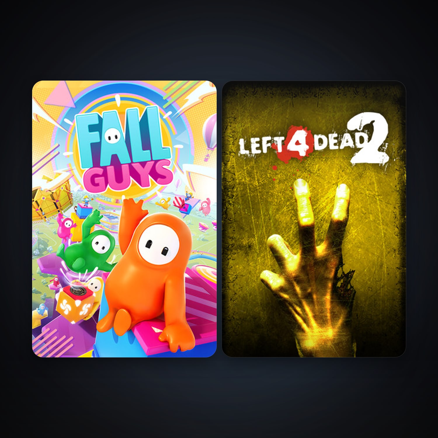 Left 4 Dead 2 + Fall Guys, 2 games, clean — HabibiAccounts