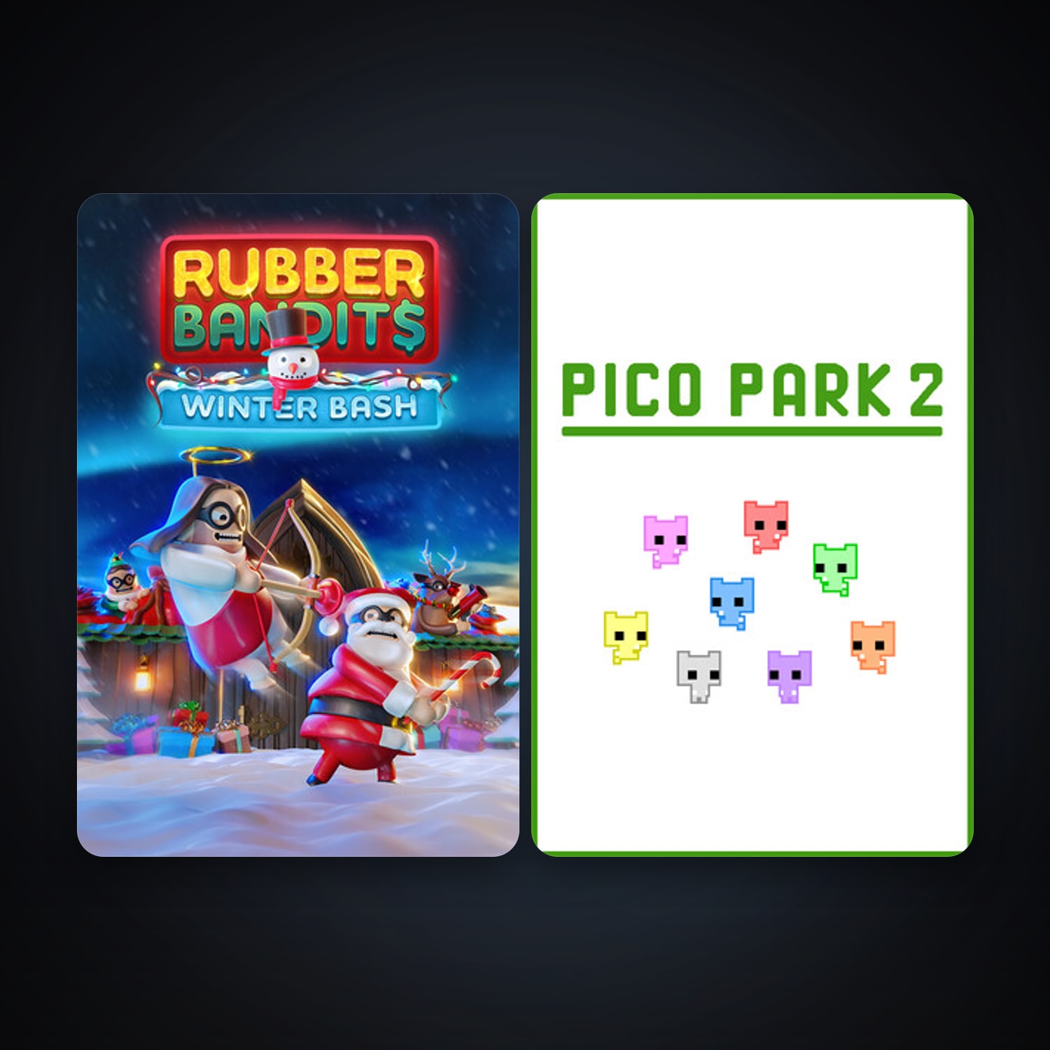 Rubber Bandits + PICO PARK 2, 4 games, clean — HabibiAccounts