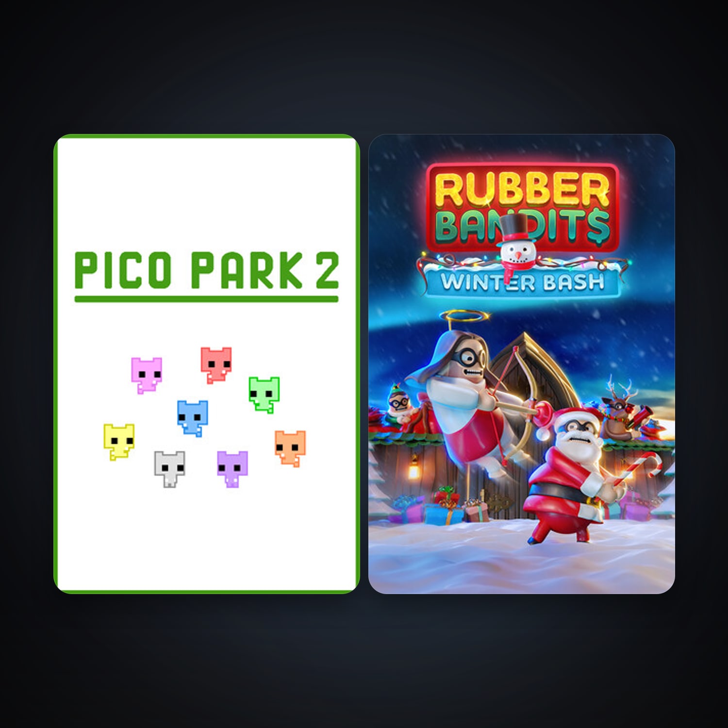 Rubber Bandits + PICO PARK 2, 4 games, clean — HabibiAccounts