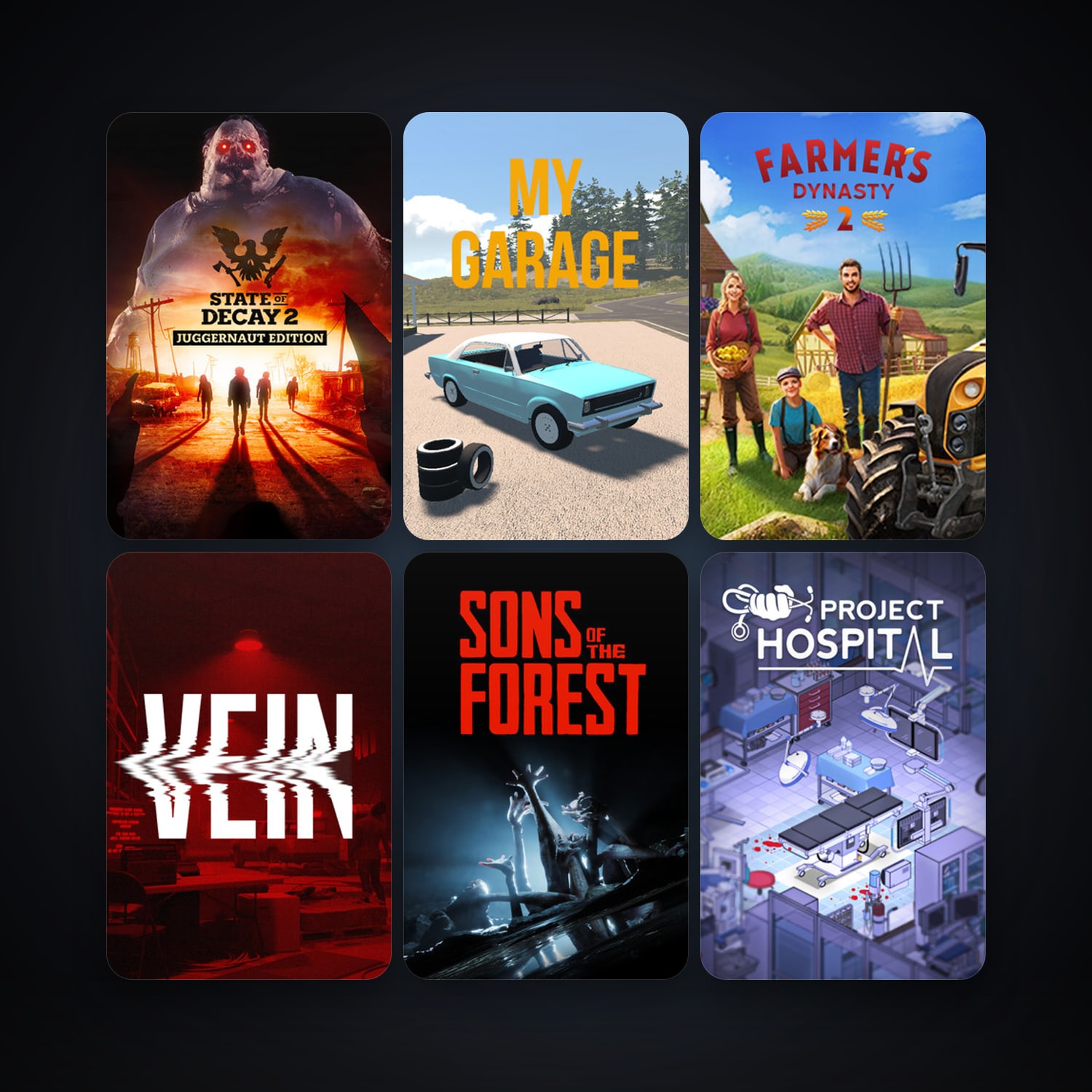 State of Decay 2: Juggernaut Edition + Project Hospital, 15 games, clean — HabibiAccounts