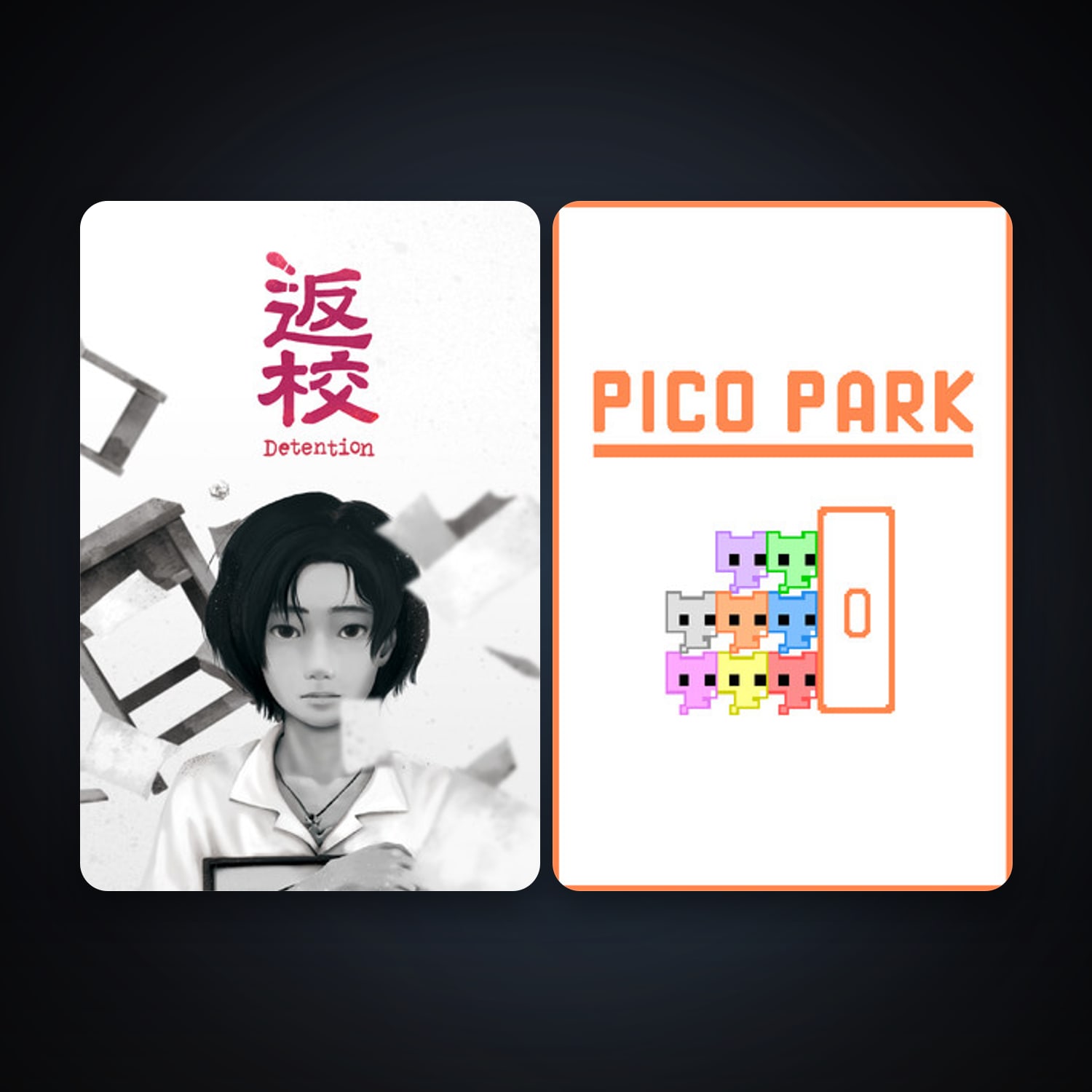 Detention + PICO PARK, 4 games, clean — HabibiAccounts