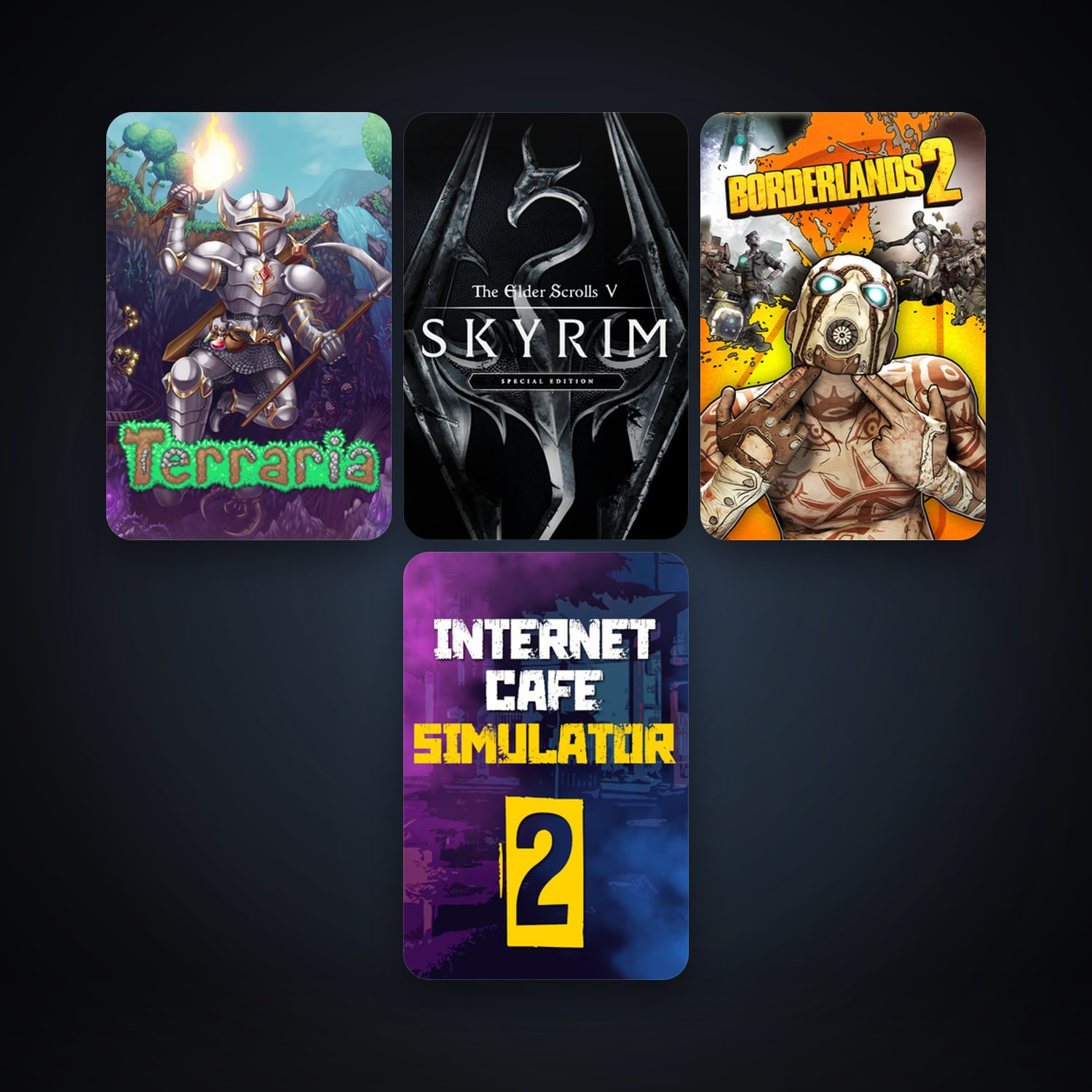 Borderlands 2 + Terraria, 13 games, clean — HabibiAccounts
