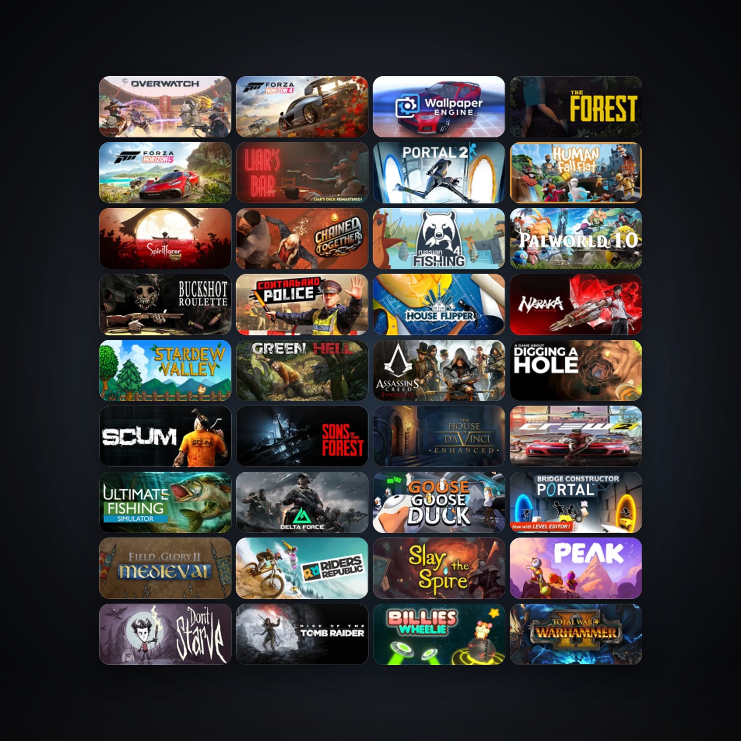 Portal 2 + Don't Starve, 75 games, clean — HabibiAccounts