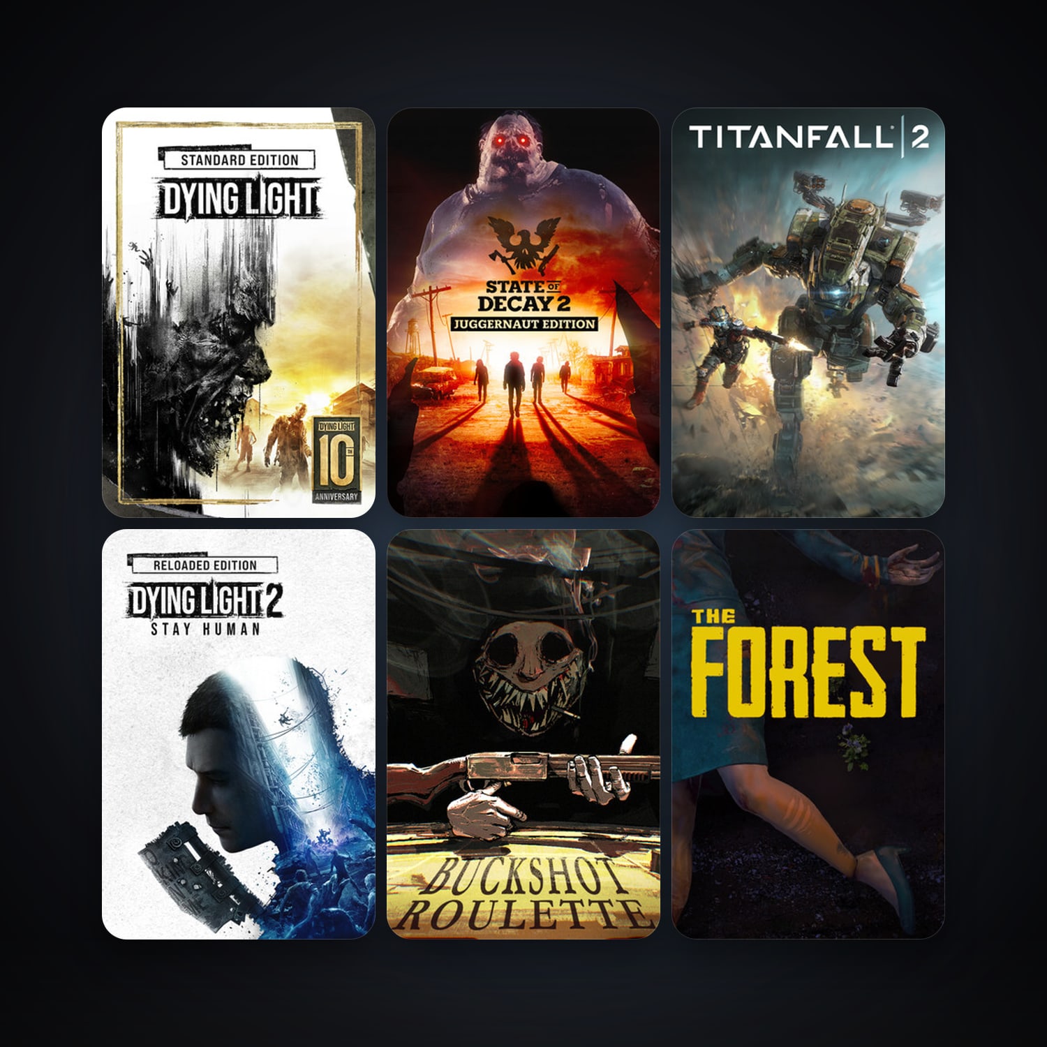 Dying Light + The Forest, 9 games, clean — HabibiAccounts