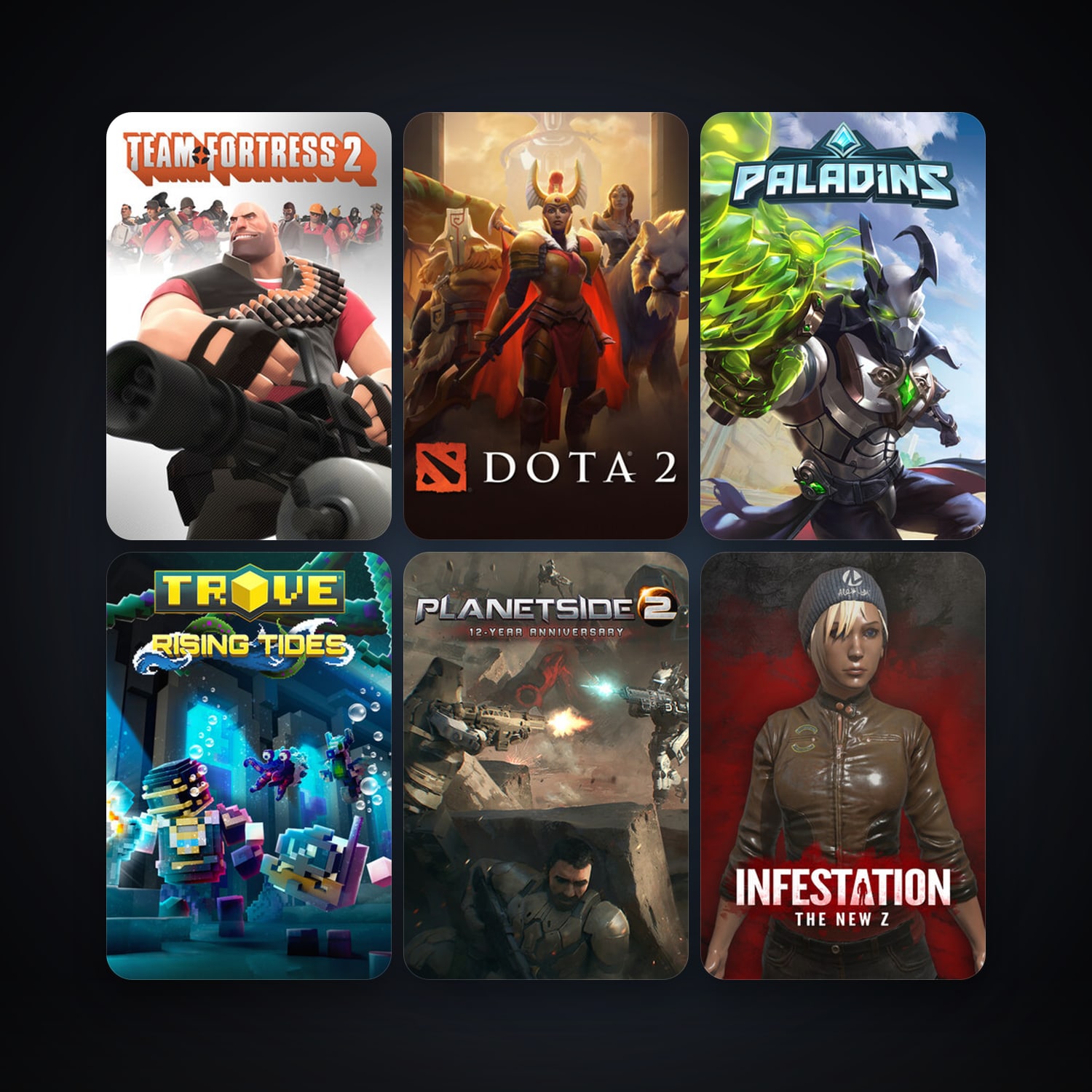 Team Fortress 2 + Dota 2, 19 games, clean — HabibiAccounts