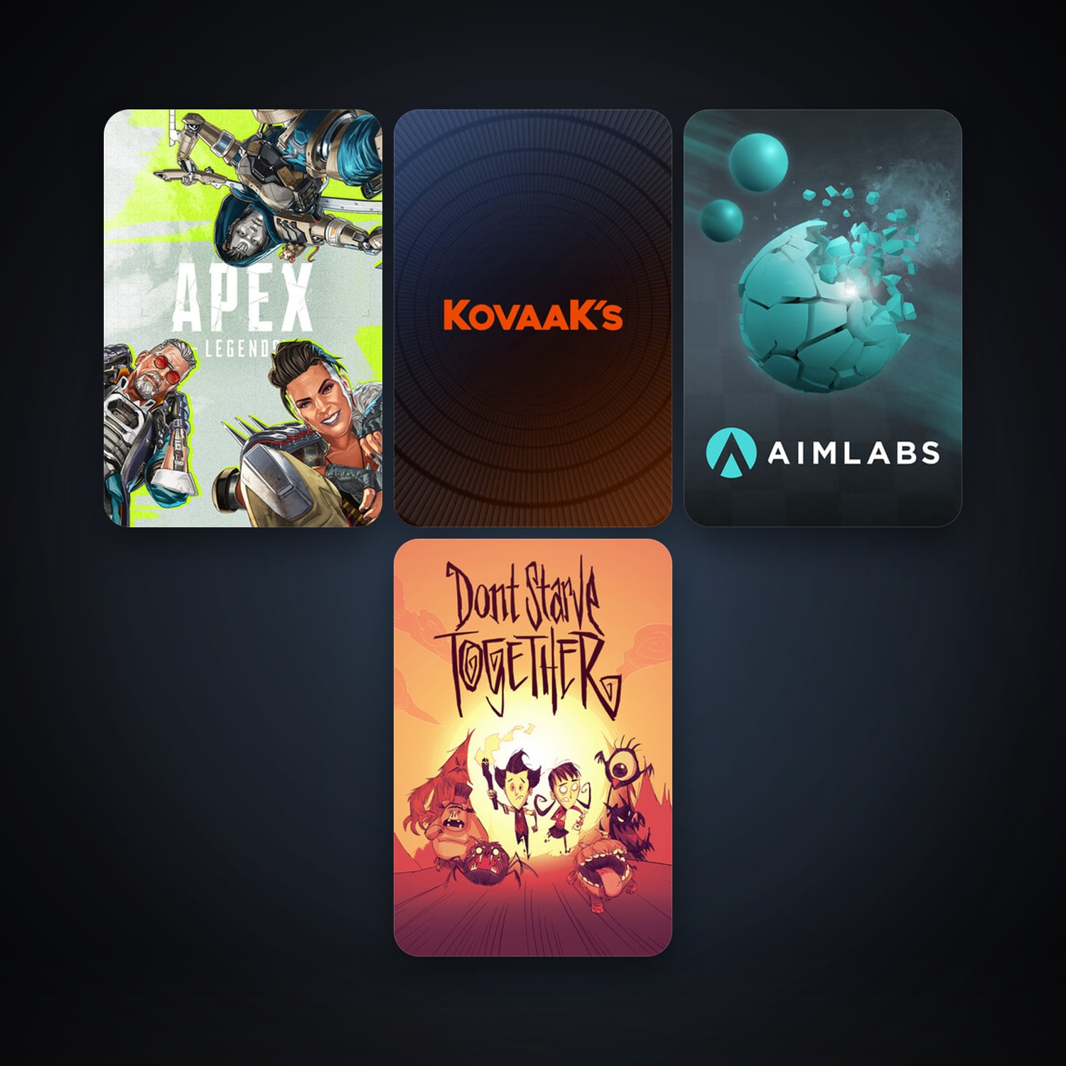 Don't Starve Together + Aimlabs, 4 games, clean — HabibiAccounts