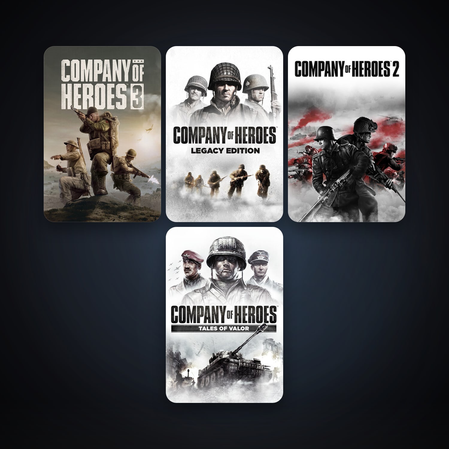Company of Heroes + Company of Heroes: Opposing Fronts, 7 games, clean — HabibiAccounts