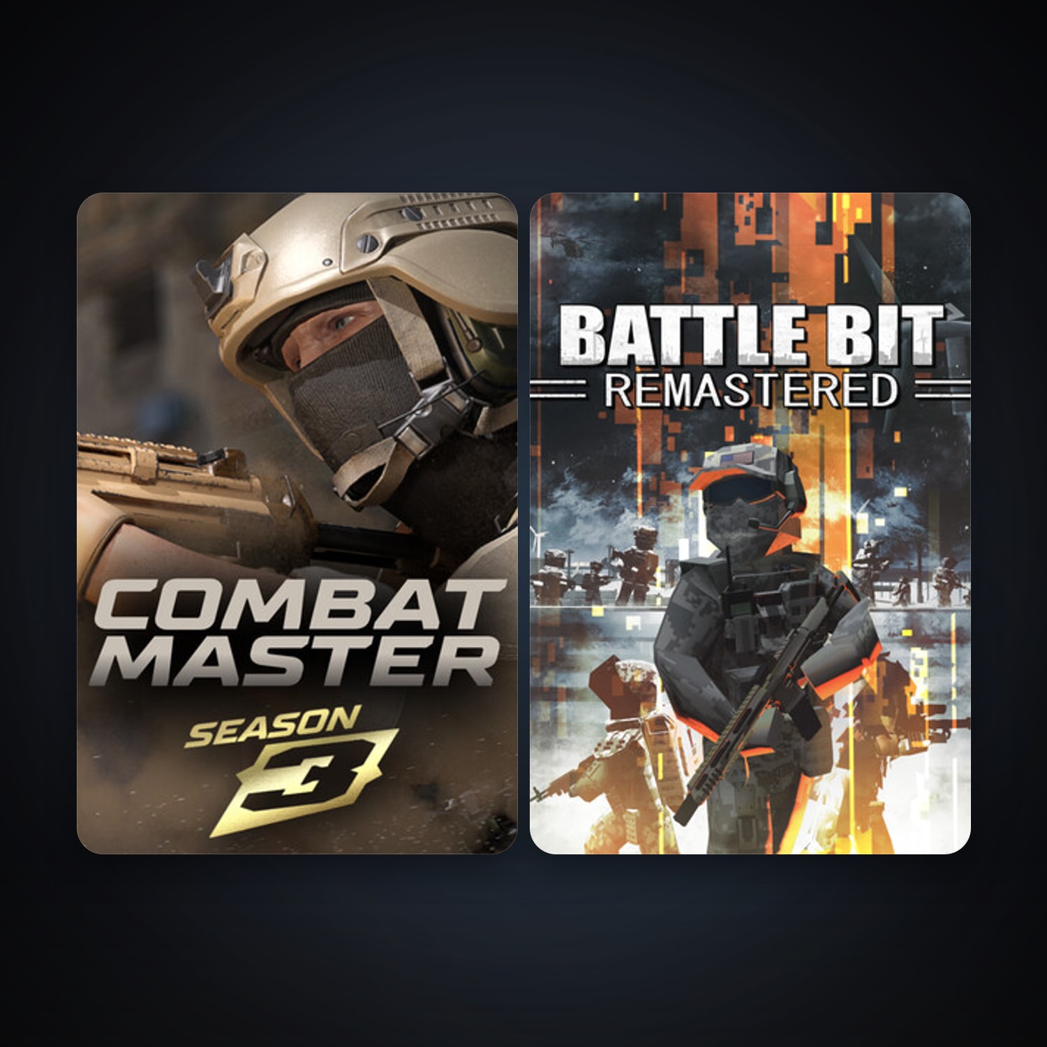 BattleBit Remastered + Combat Master: Season 1, 4 games, clean — HabibiAccounts