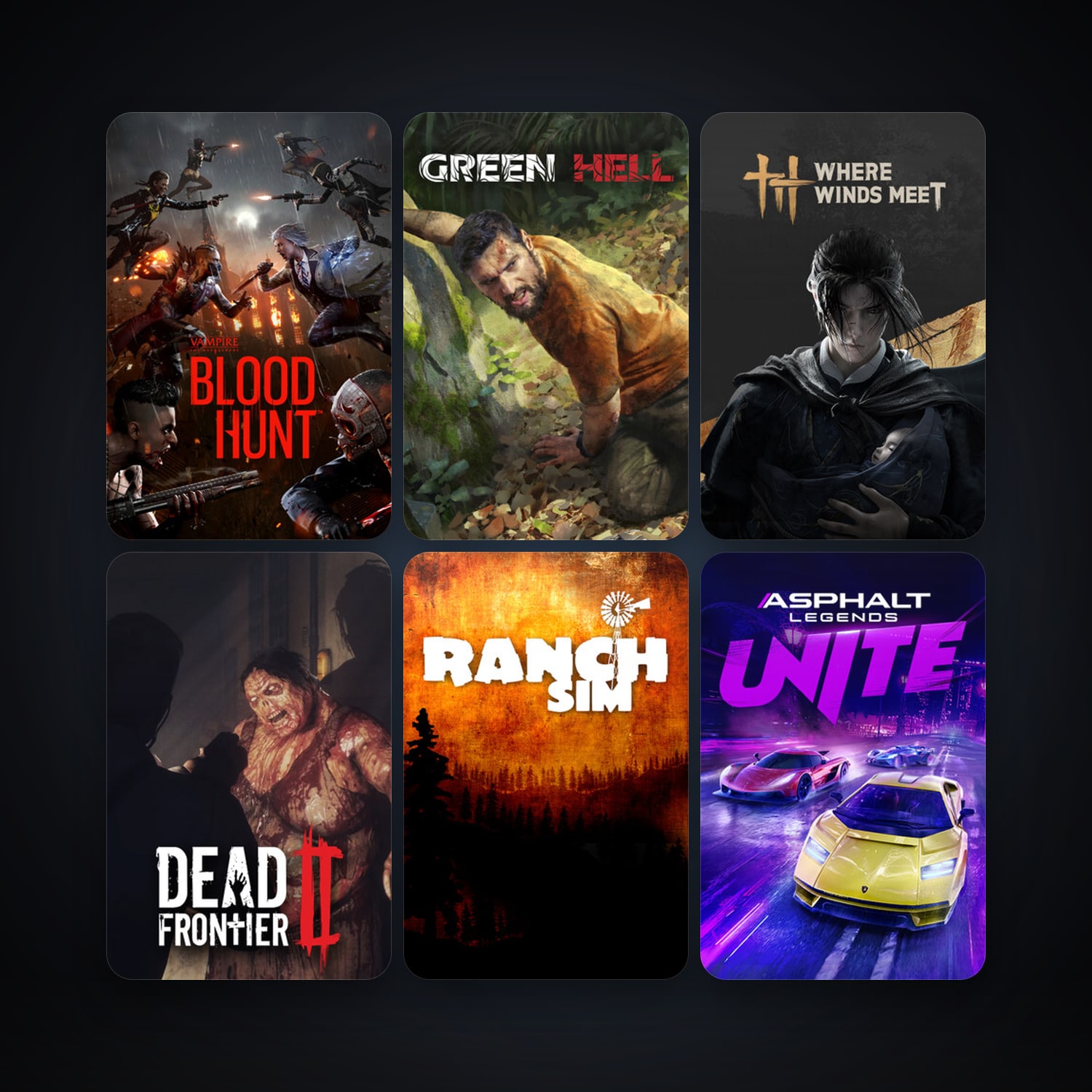 Dead Frontier 2 + Vampire: The Masquerade - Bloodhunt, 9 games, clean — HabibiAccounts
