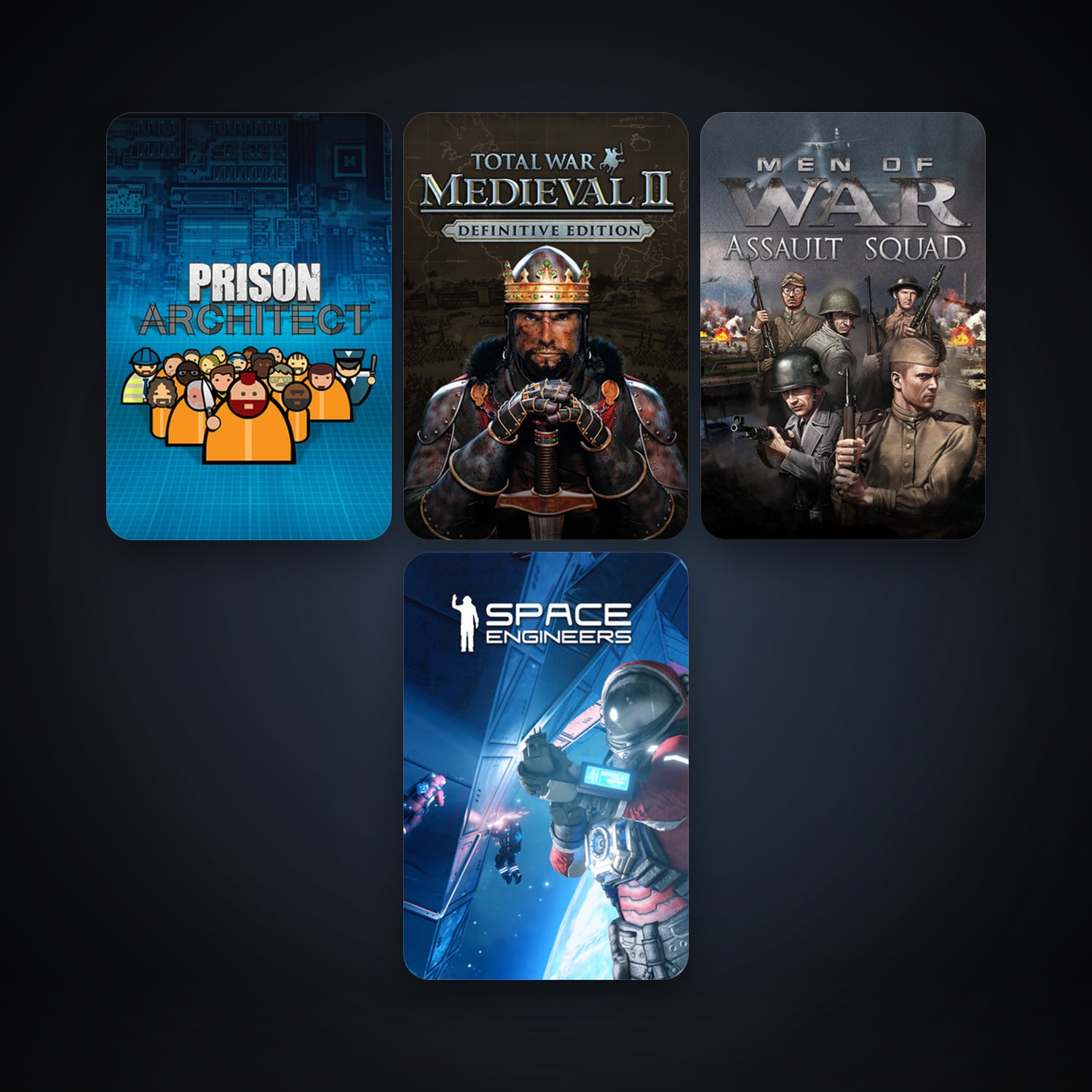 Company of Heroes + Medieval II: Total War, 8 games, clean — HabibiAccounts